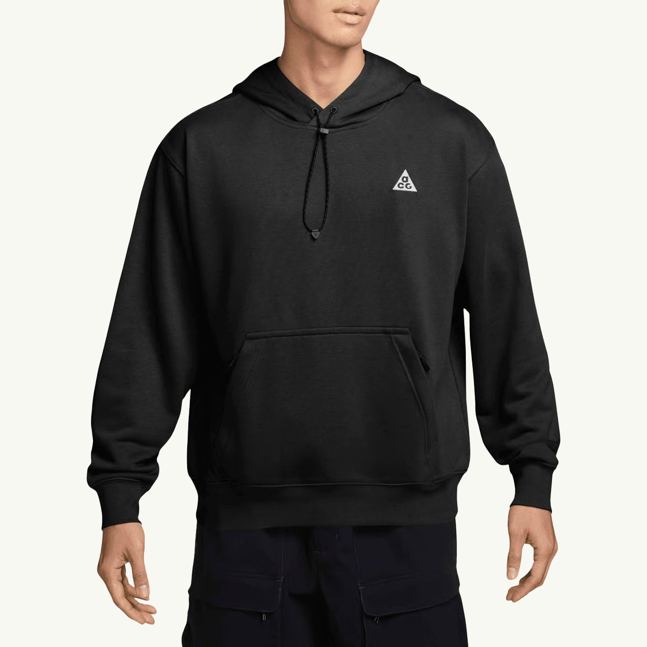 ACG Tuff Fleece Dri-FIT Lightweight Pullover Hoodie - Black/Summit White