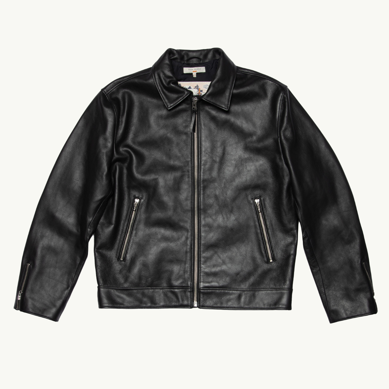 Eddy Rider Leather Jacket - Black