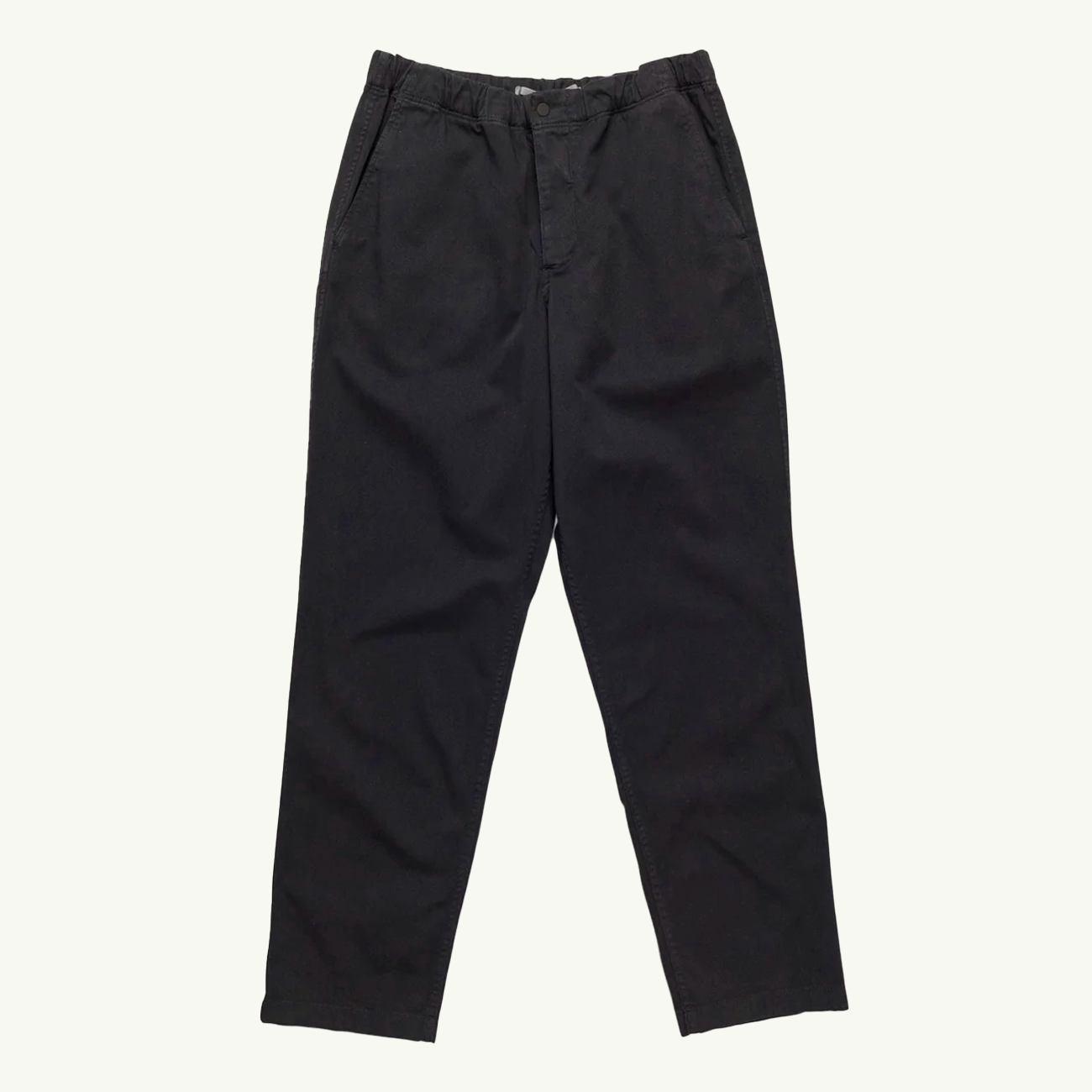 Ezra Relaxed Organic Stretch Twill Trouser - Dark Navy