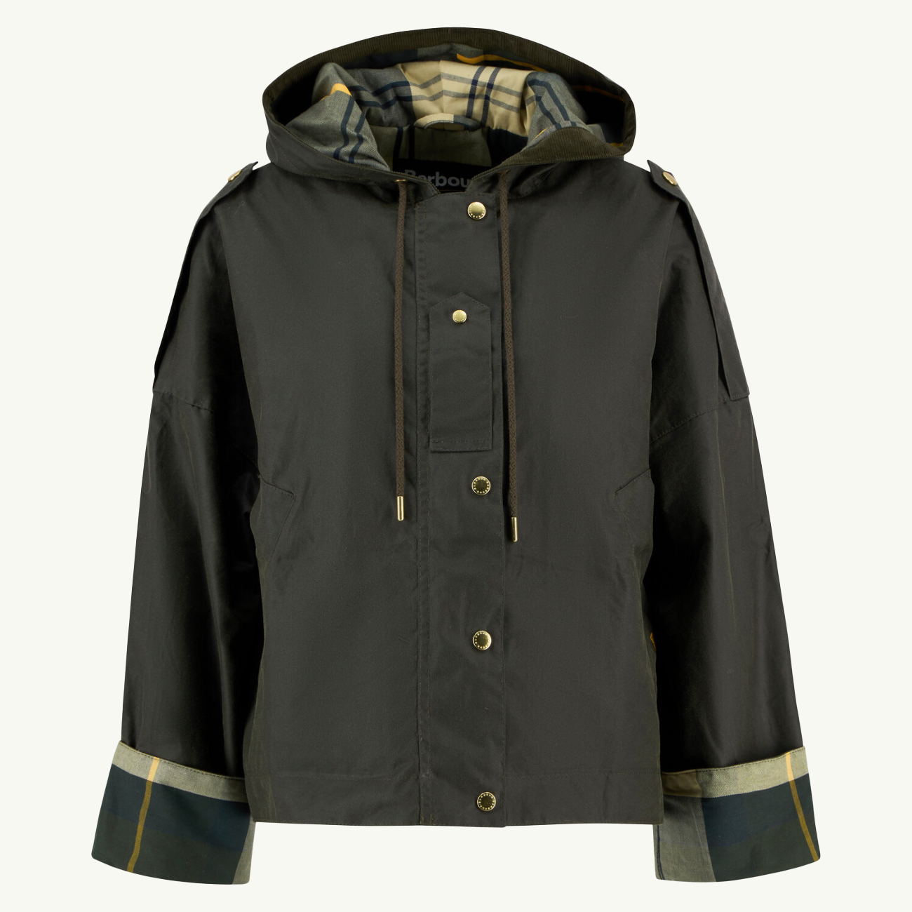 Ryedale Wax Jacket - Archive Olive/Ancient Tartan