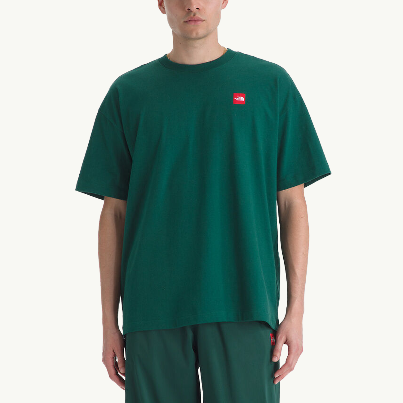 Red Box Short-Sleeve Tee - Hunter Green