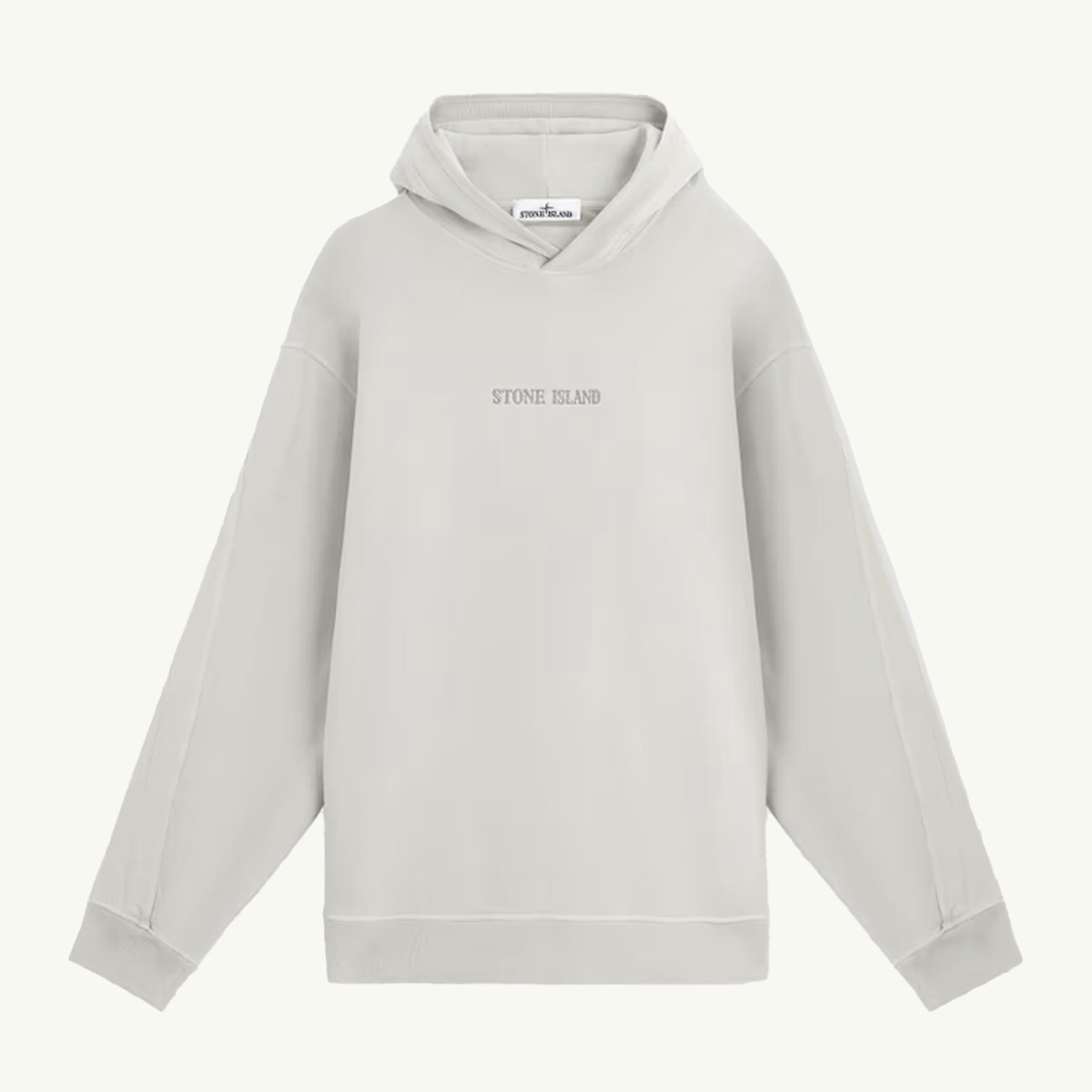 Sweatshirt Chest Logo Hooded - Grey 6081