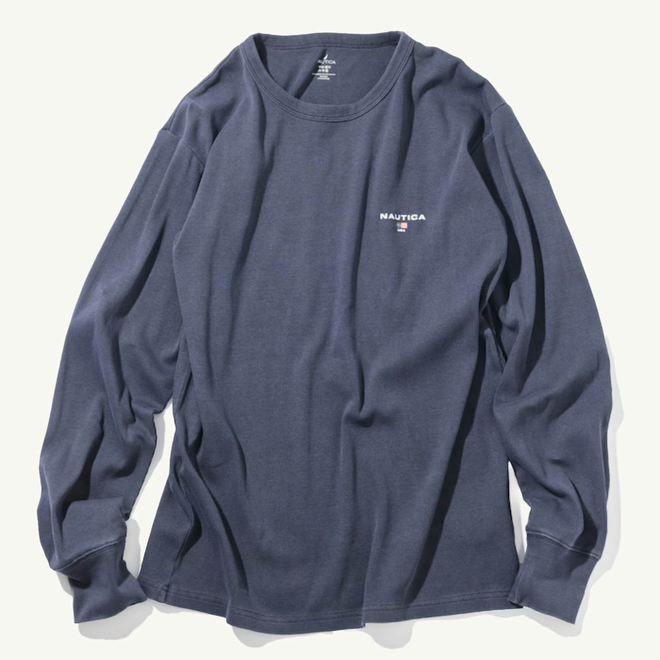 Rib Long Sleeve Tee - Pigment Navy