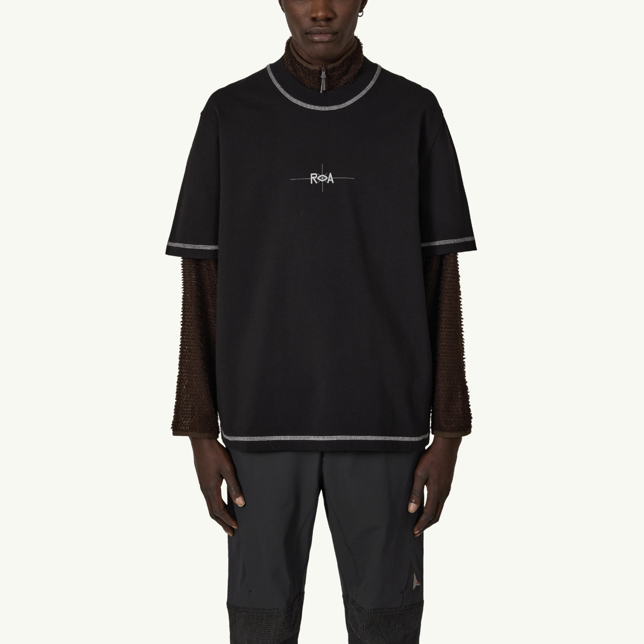 Info Stitch Organic T-Shirt - Black