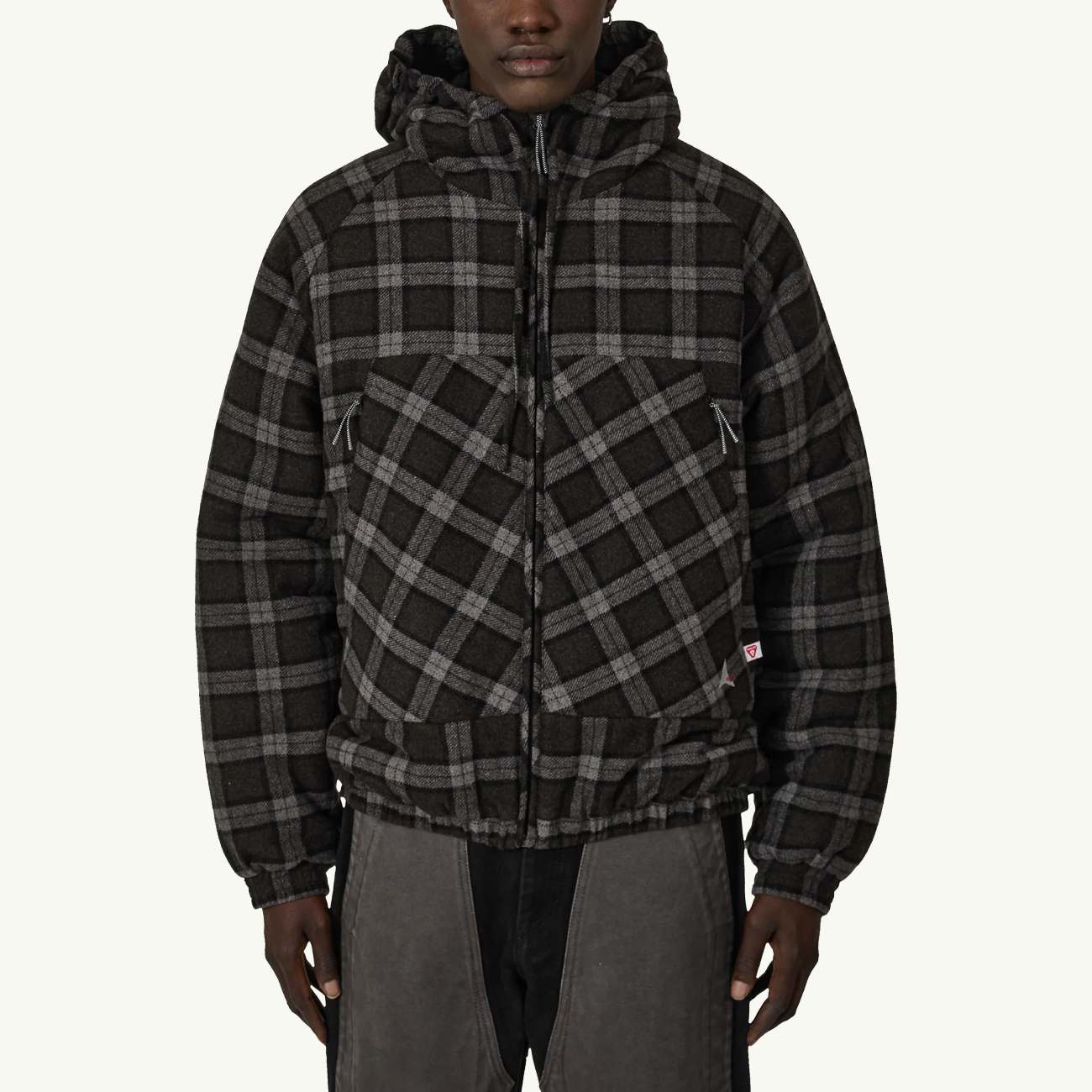 Logger Wool Primaloft Checked Jacket - Anthracite