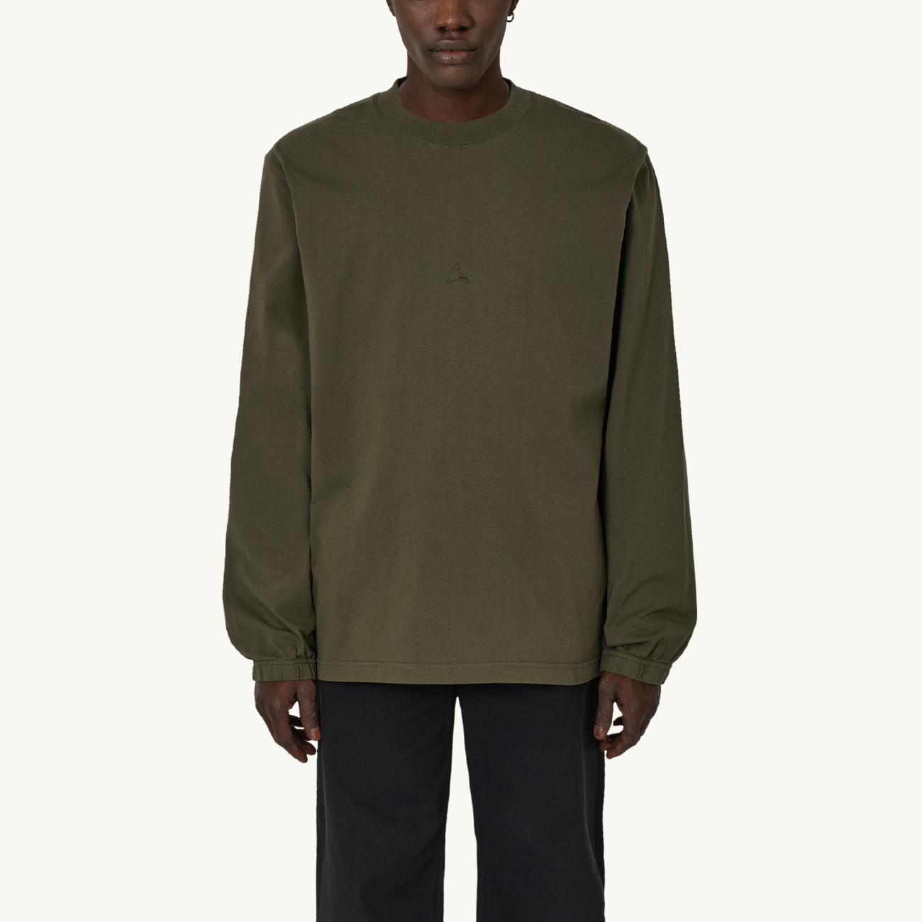 Logo Organic Long Sleeve - Olive
