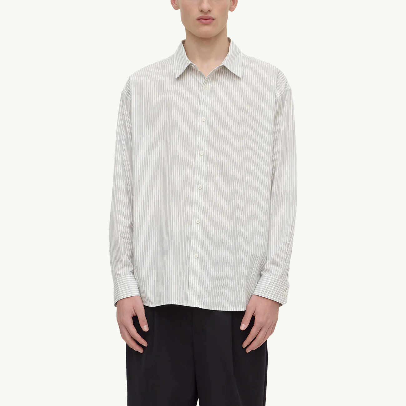 Veda Stripe Long Sleeve Shirt - Blue/White Stripe