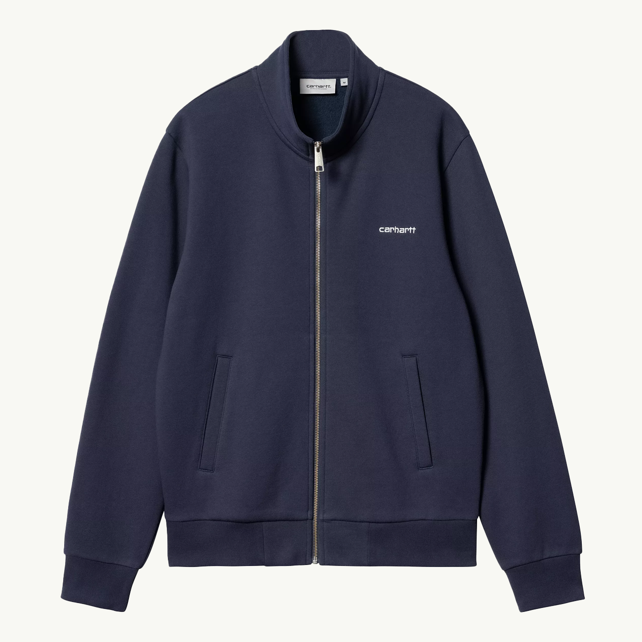 Script Embroidery Jacket - Air Force Blue/White