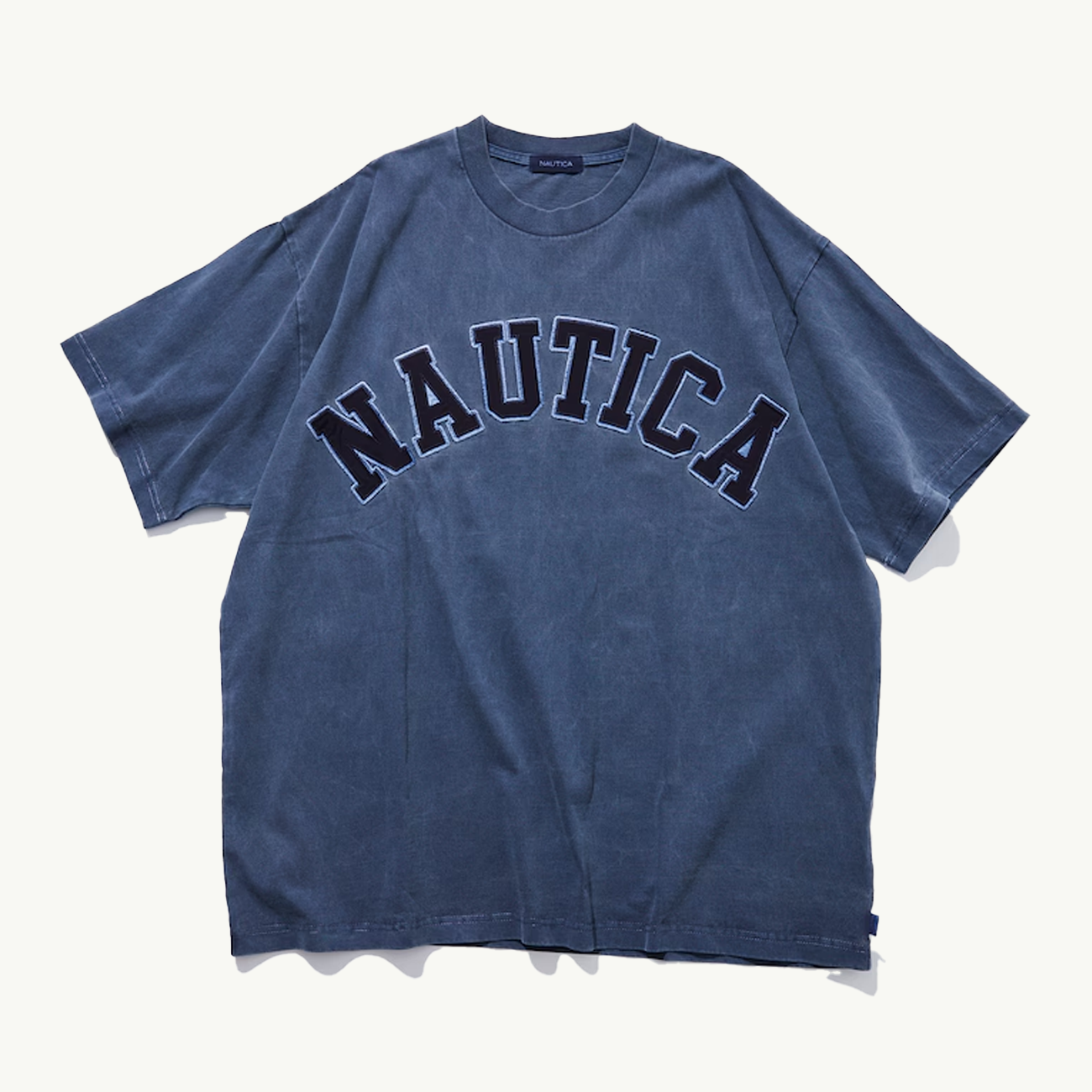 Garment Pigment Dyed Arch Logo Tee - Navy