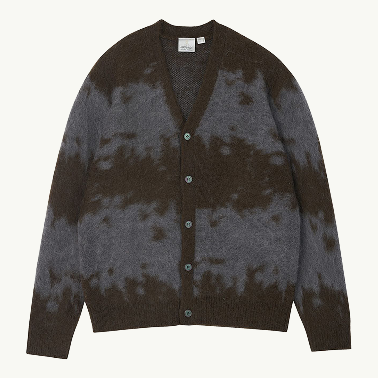 Mohair Splatter Cardigan - Slate Splatter