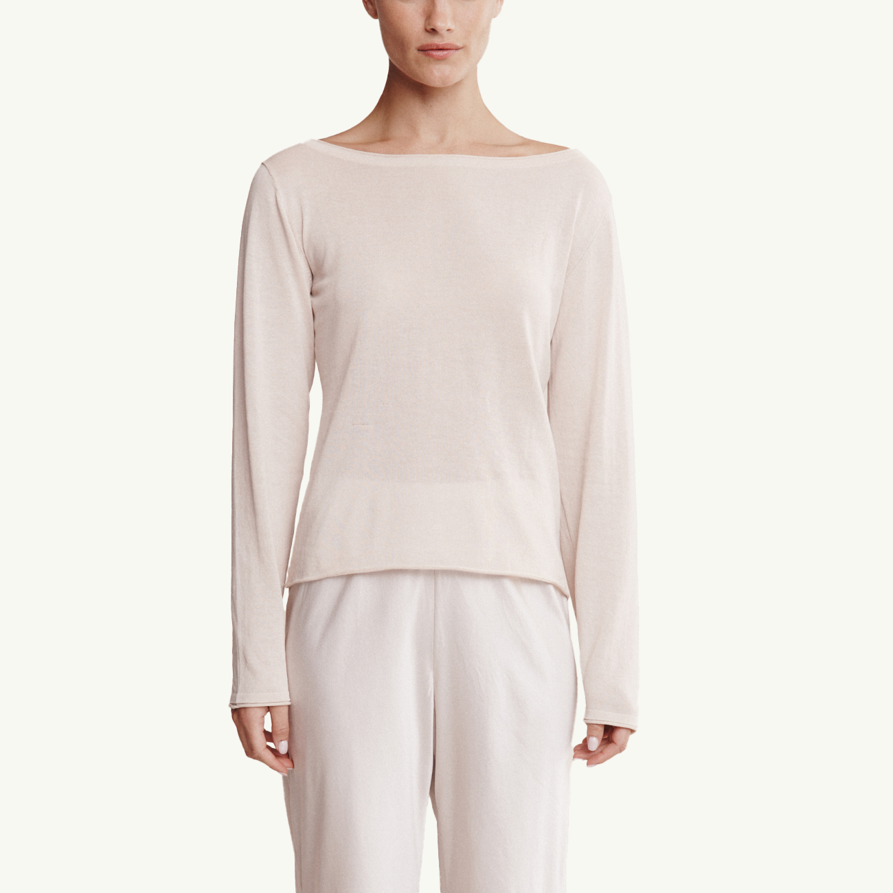 Jill Knit Top - Pearl