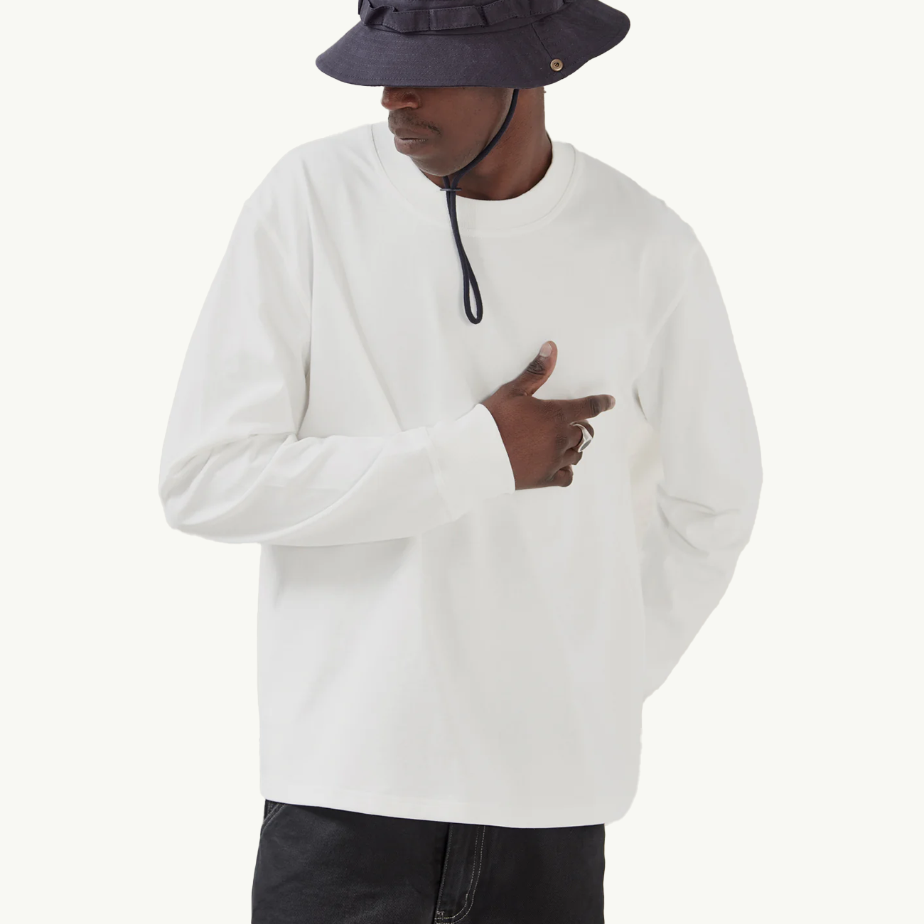 Heavy LS Tee - White