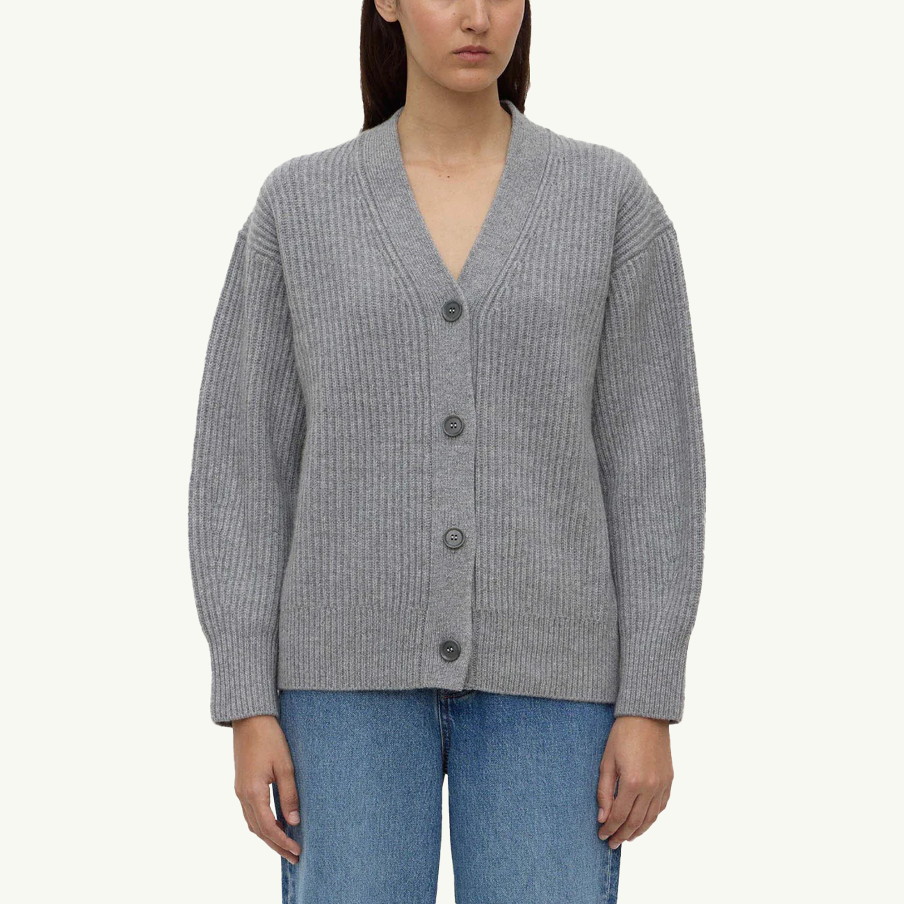 Paloma Knit Cardigan - Grey Marle