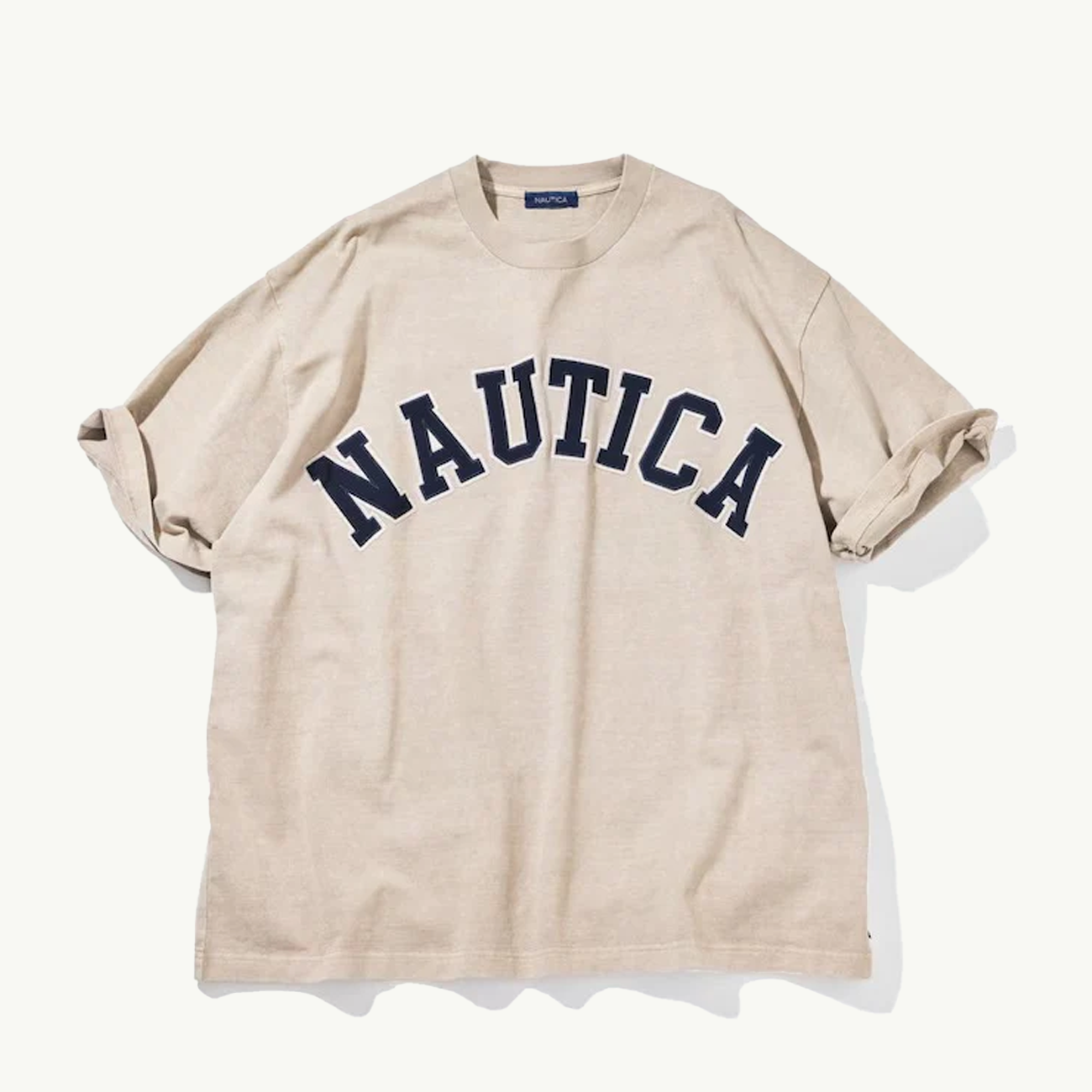 Arch Logo Pigment Dyed Tee - Beige