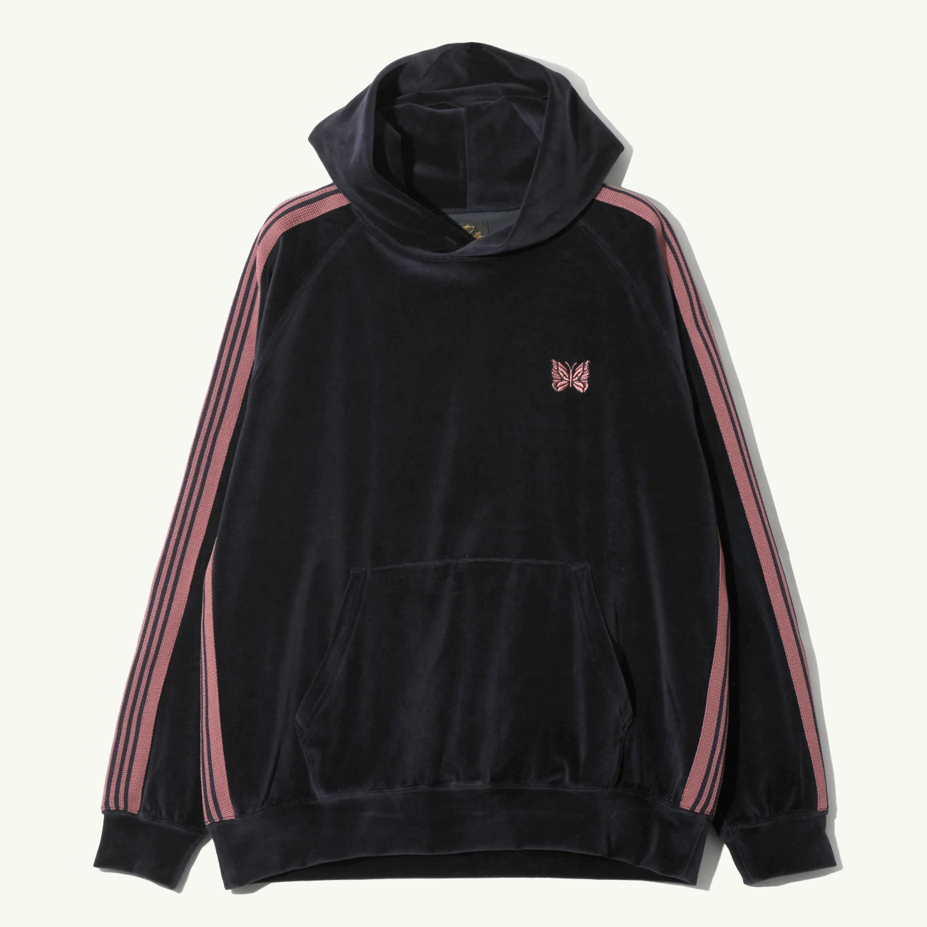 Women's Track Hoody C/PE Velour - Navy