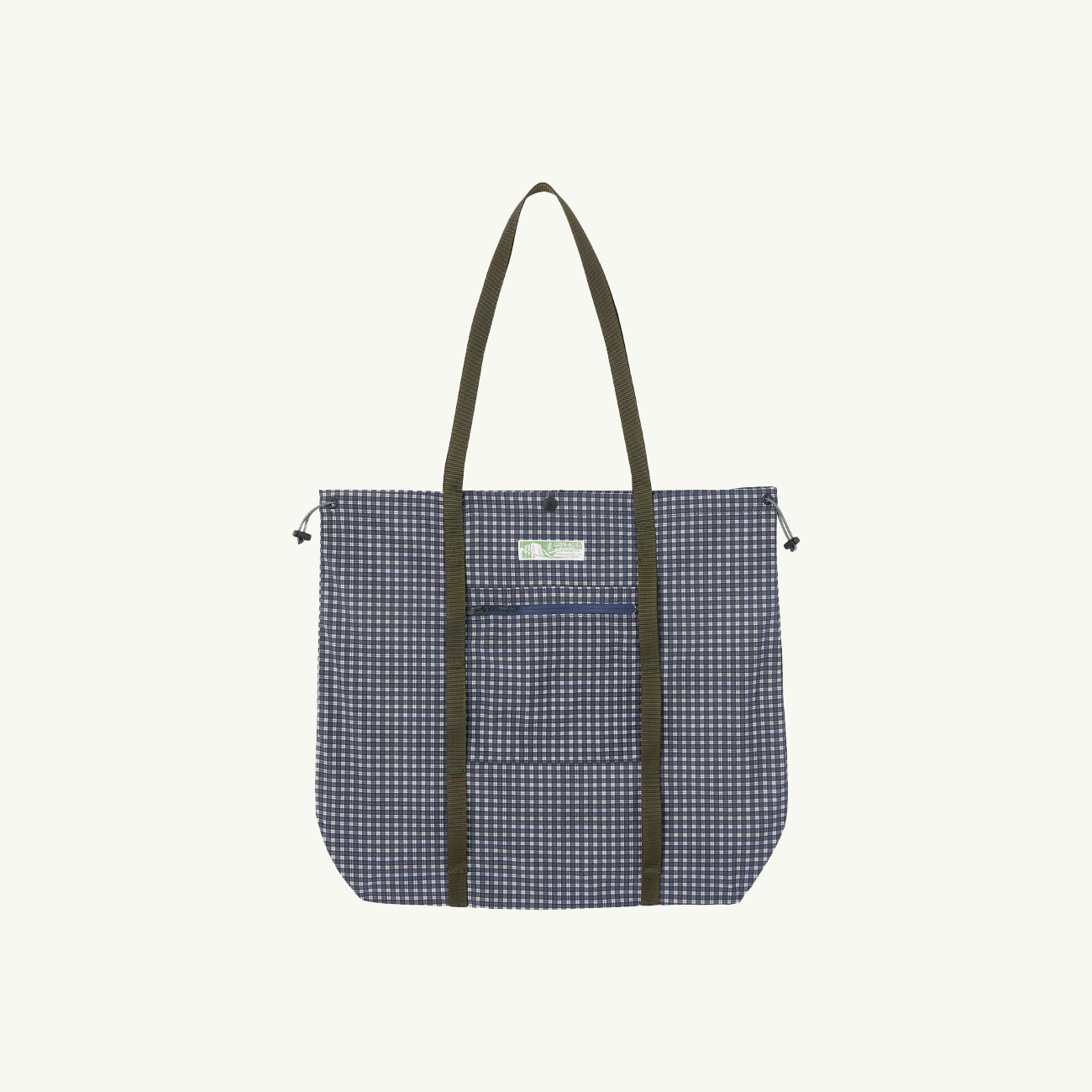 Utility Tote Bag - Navy Check