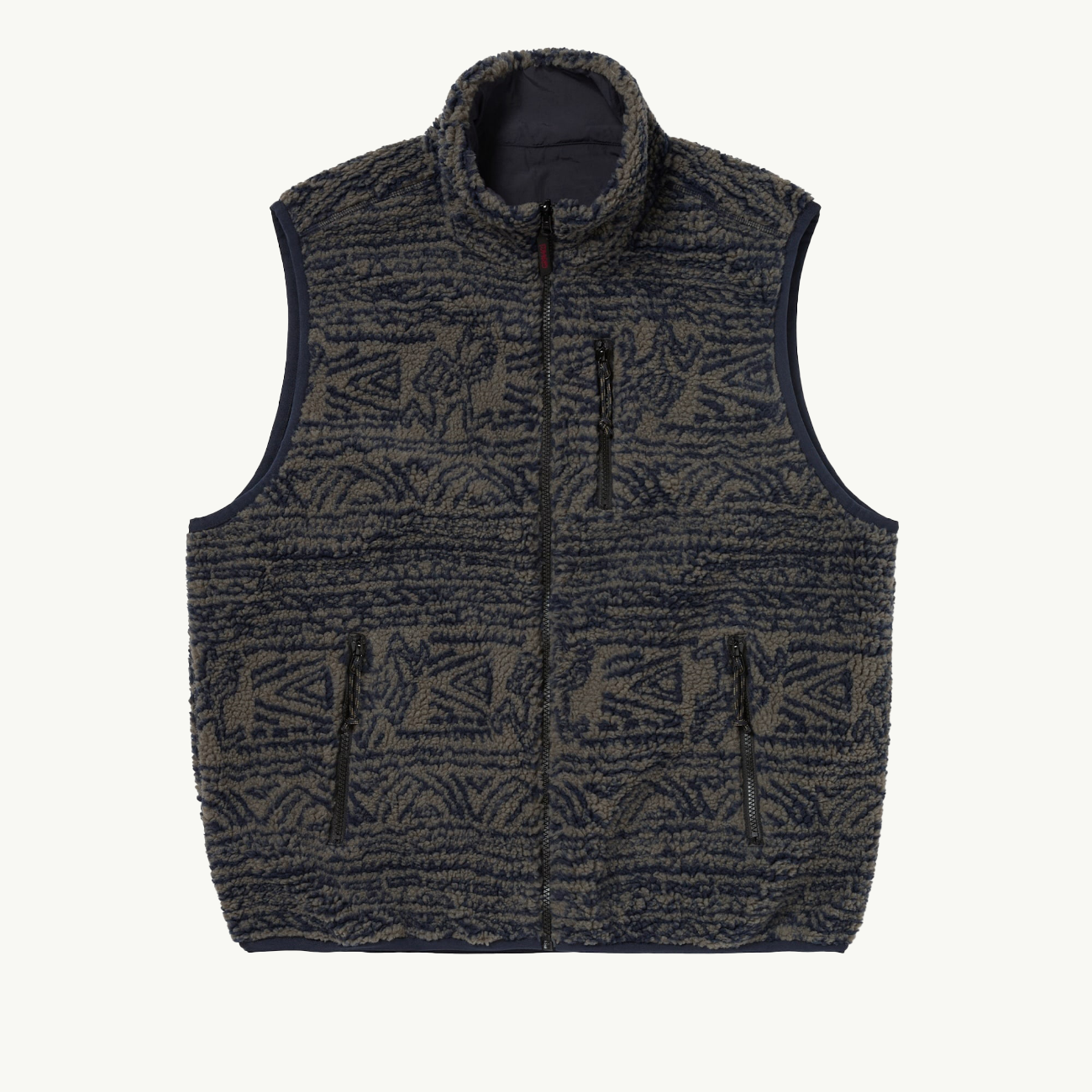 TINT x GRAMICCI Reversible Fleece Vest - Dark Navy