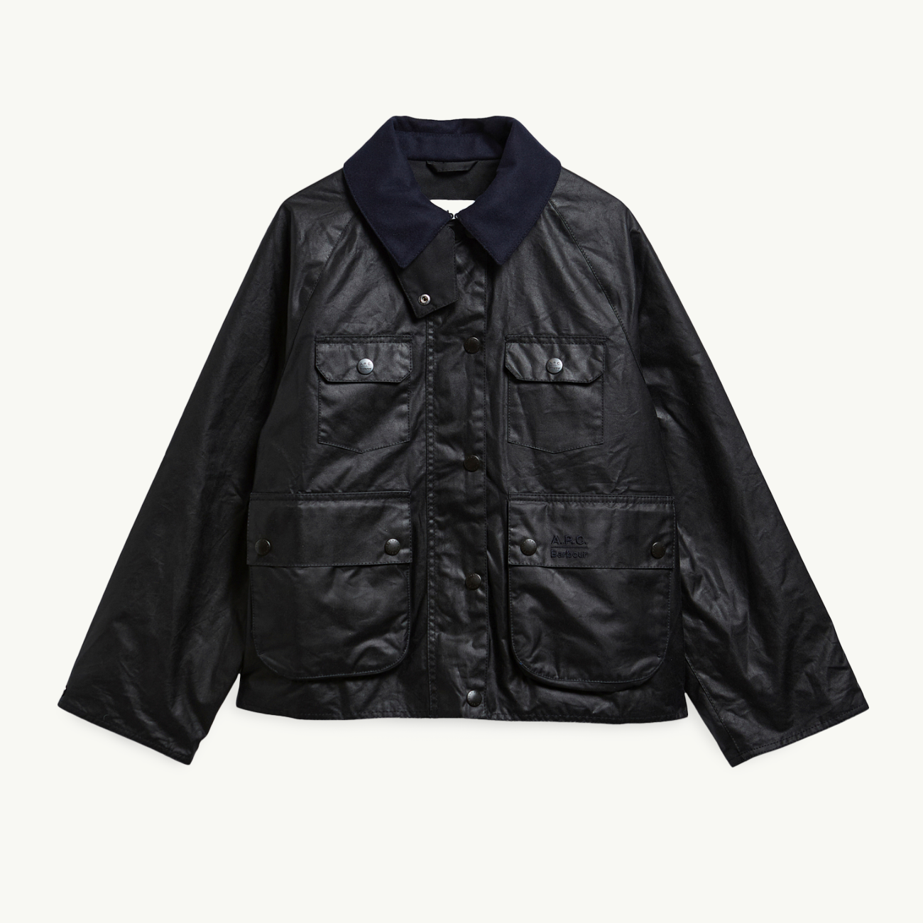 Barbour x A.P.C. Spey Wax Jacket - Dark Navy