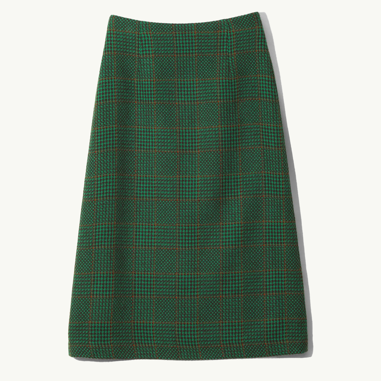 C.C. Houndstooth Skirt - Green
