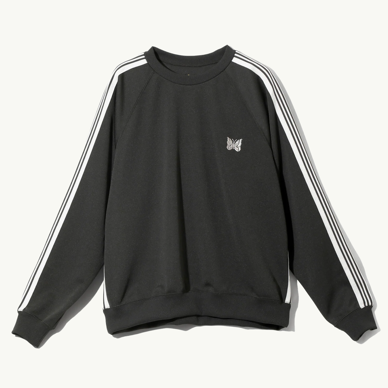 Track Crew Neck Shirt Poly Smooth - Charcoal