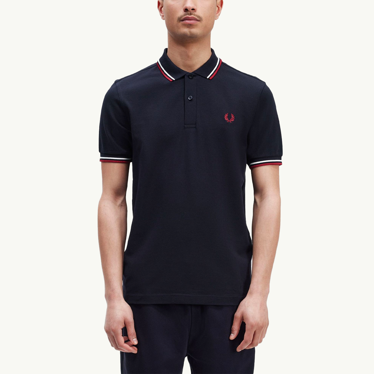 Twin Tipped Shirt - Navy/White/Red