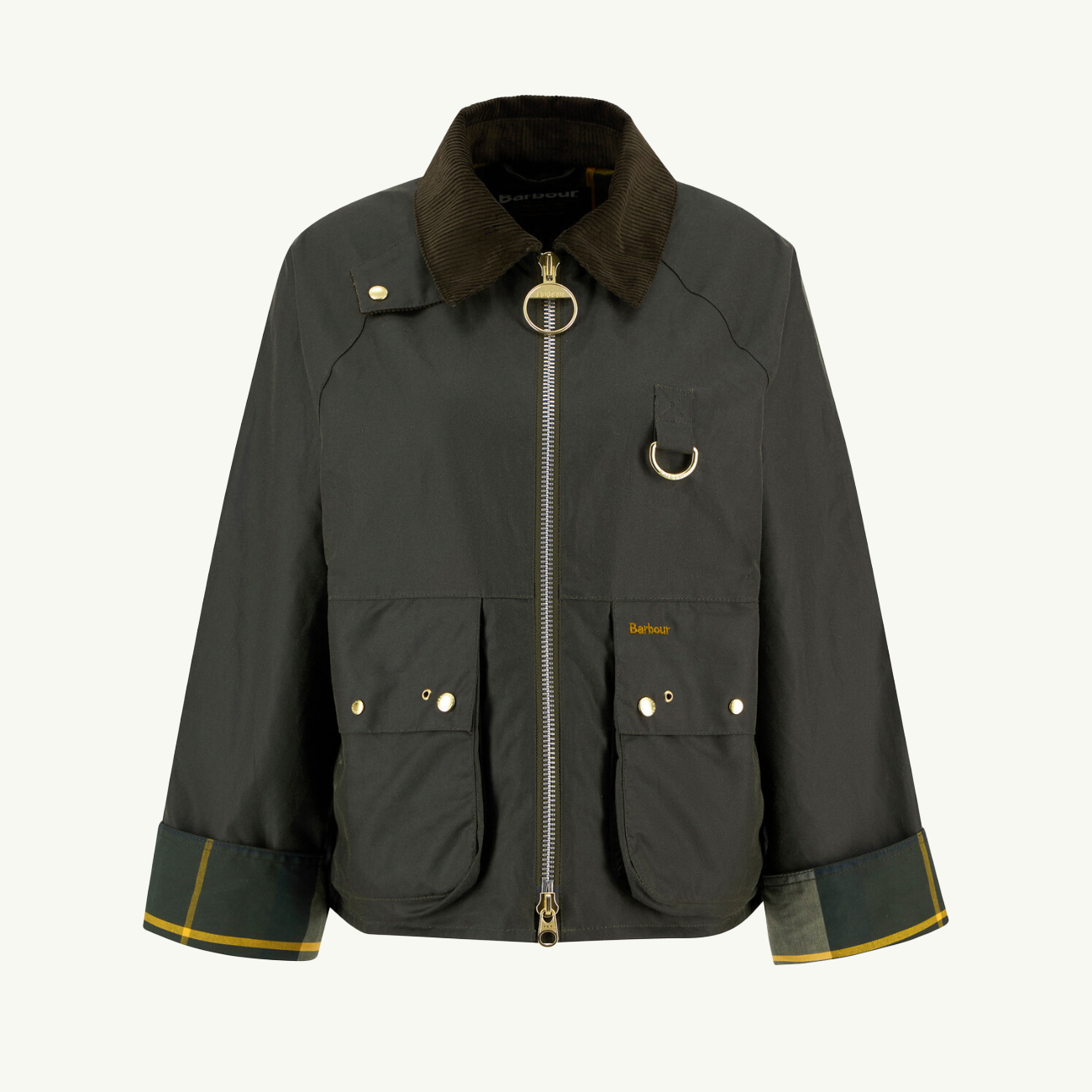 Kearton Wax Jacket - Archive Olive/Ancient Tartan