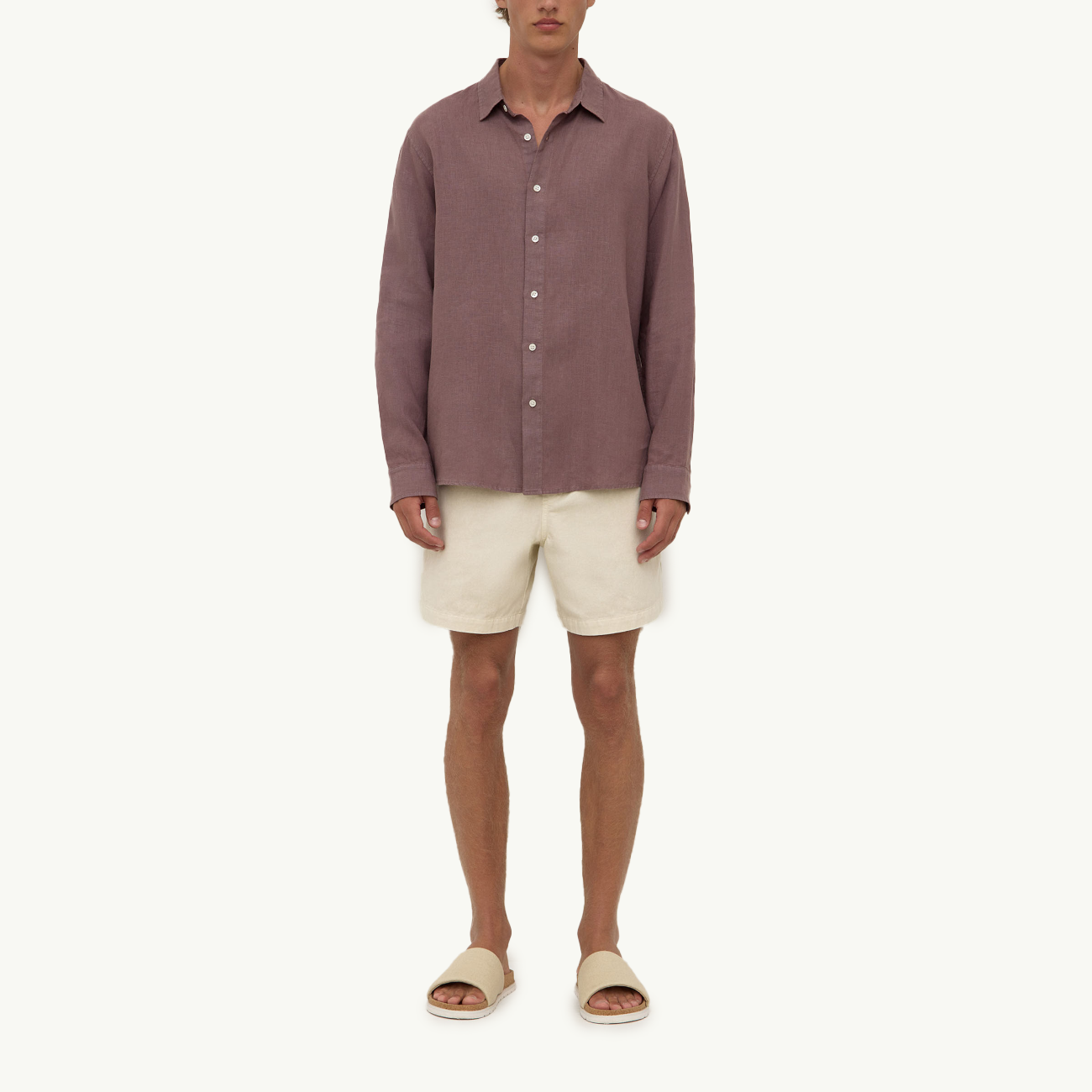 Everyday Linen LS Shirt - Plum