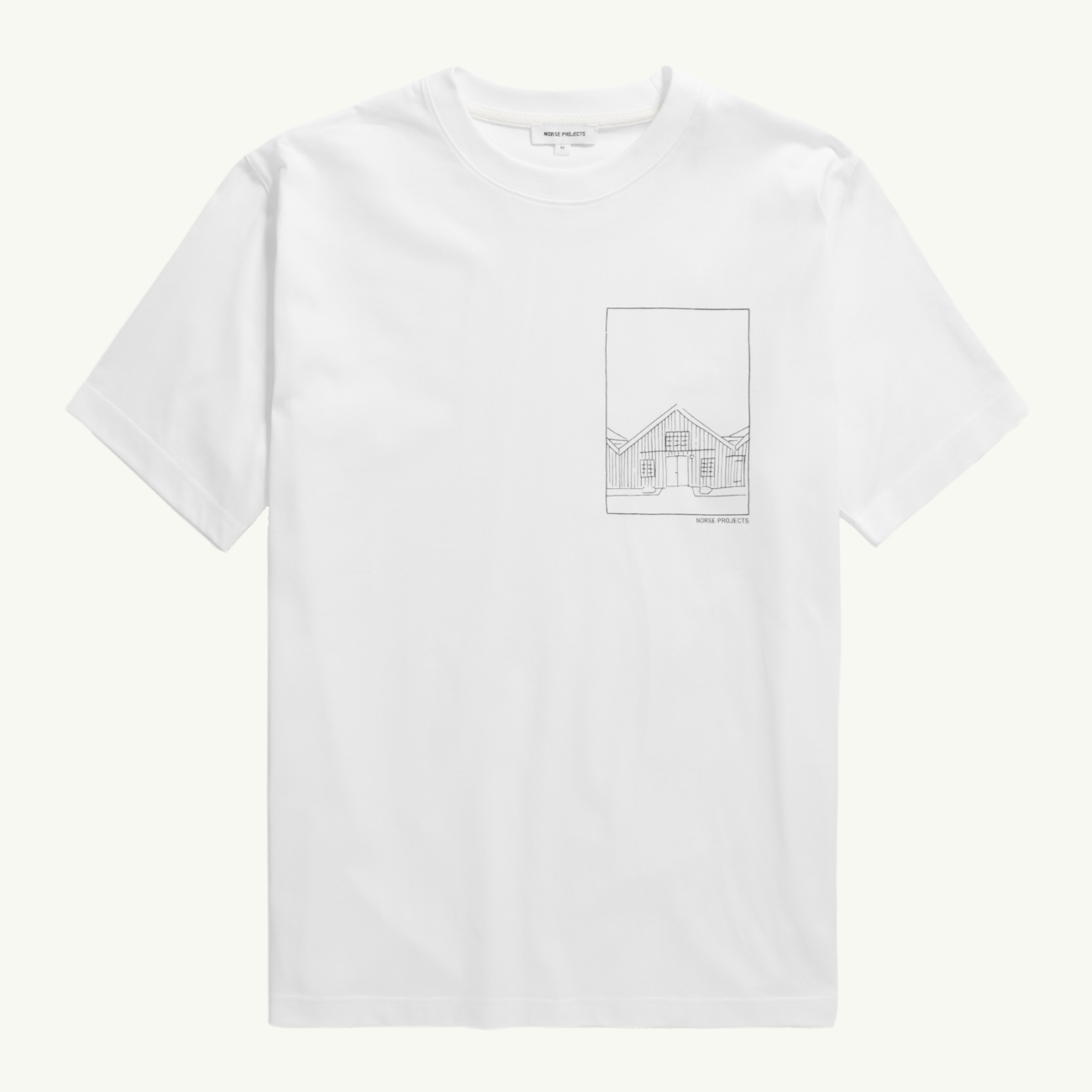 Johannes Organic 'Konanbadsvej' Print T-Shirt - White