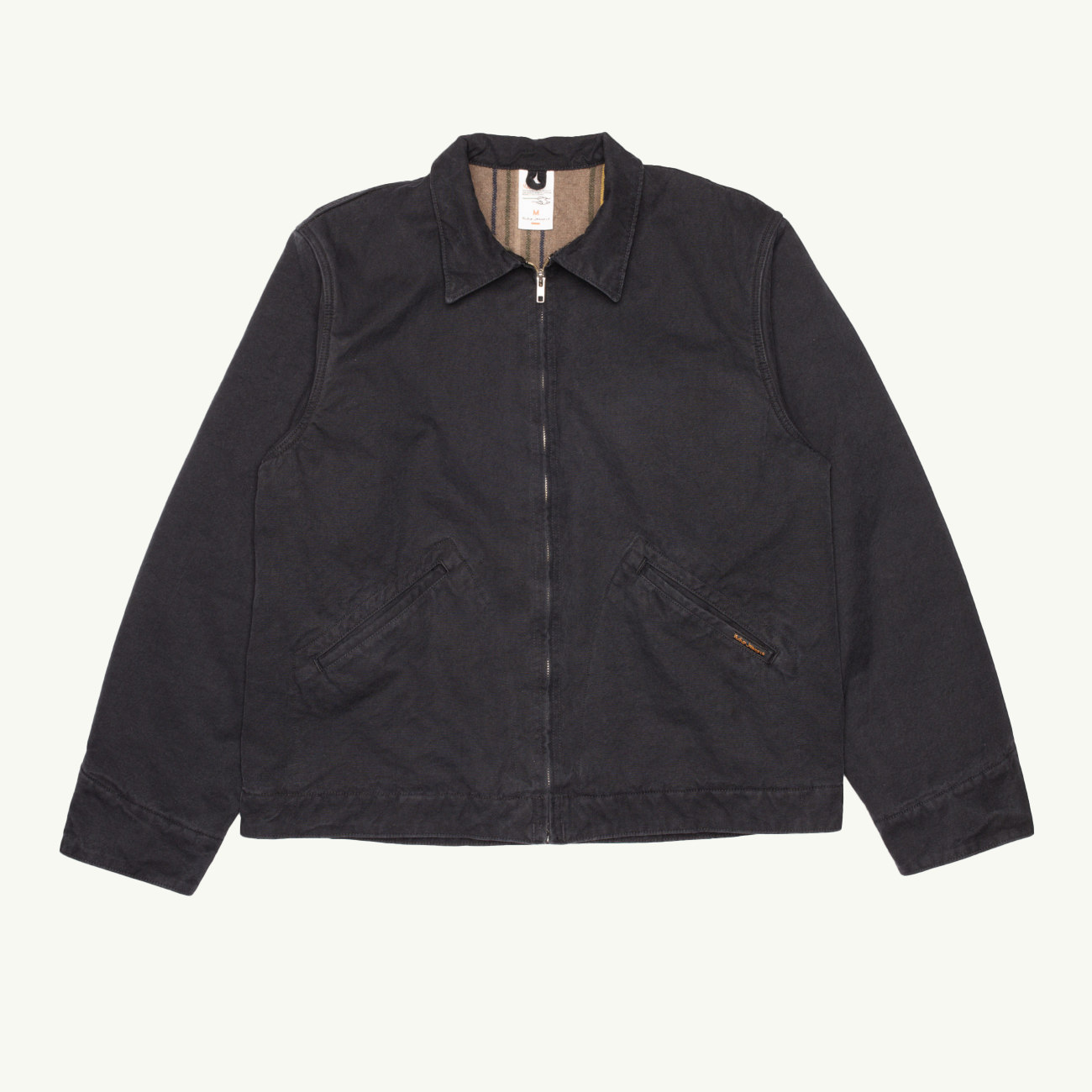 Blake Zip Jacket Duck Canvas - Black