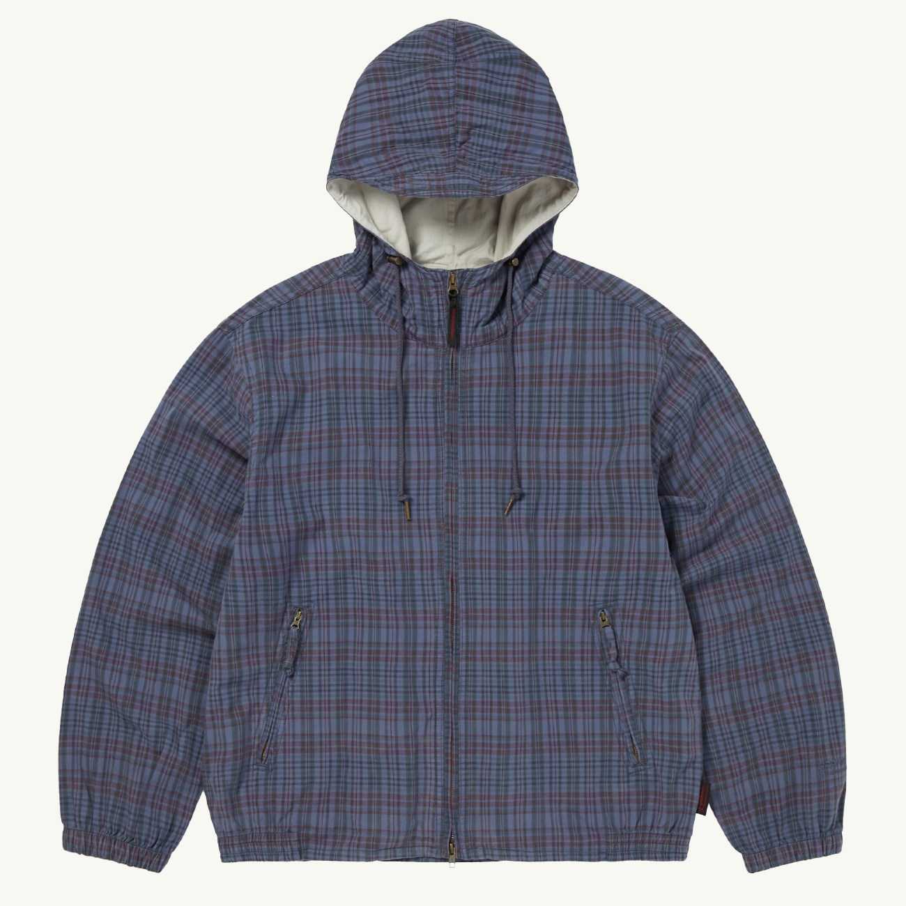 TINT x GRAMICCI Washed Wind Jacket - Navy Plaid