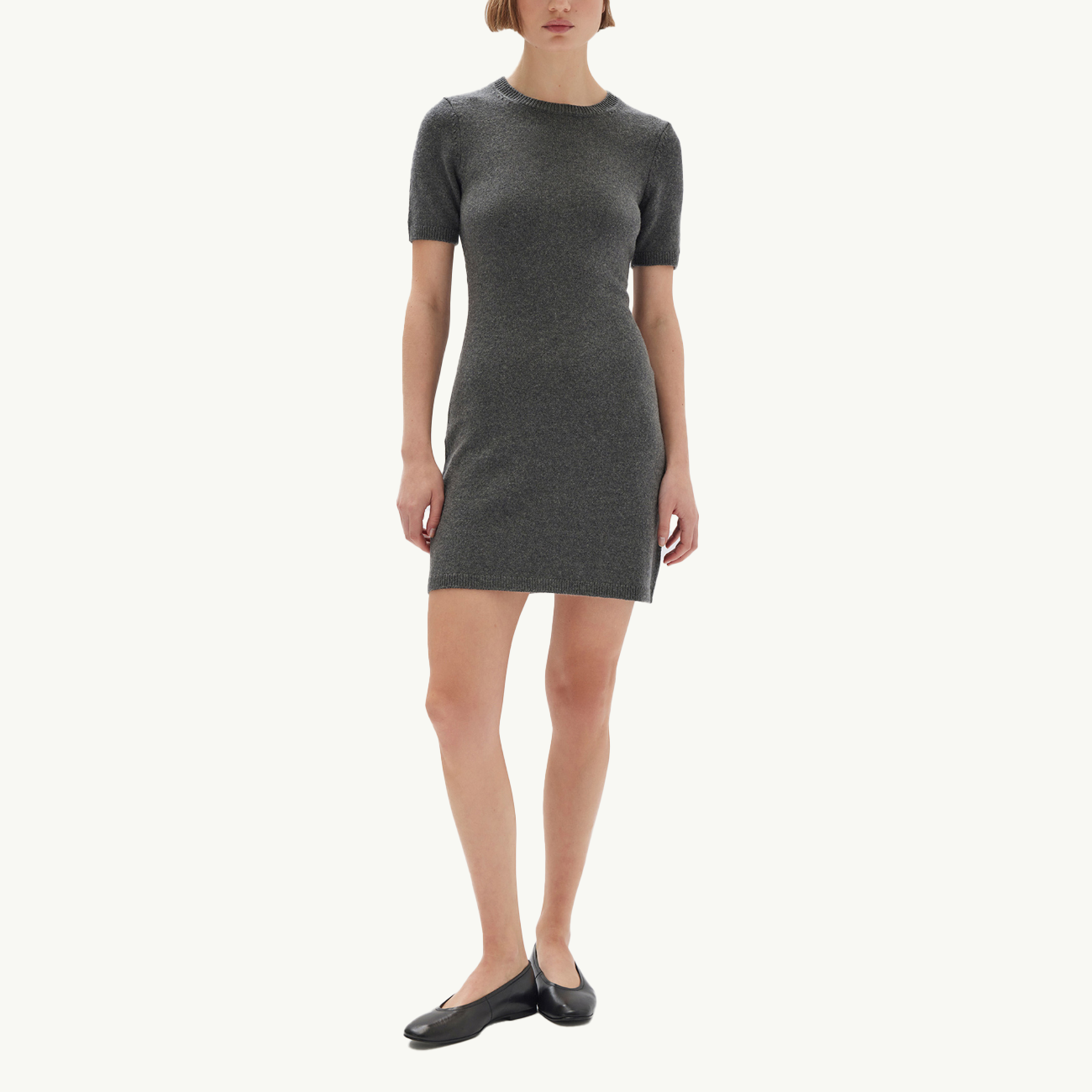 Lilo Knit Dress - Charcoal Melange