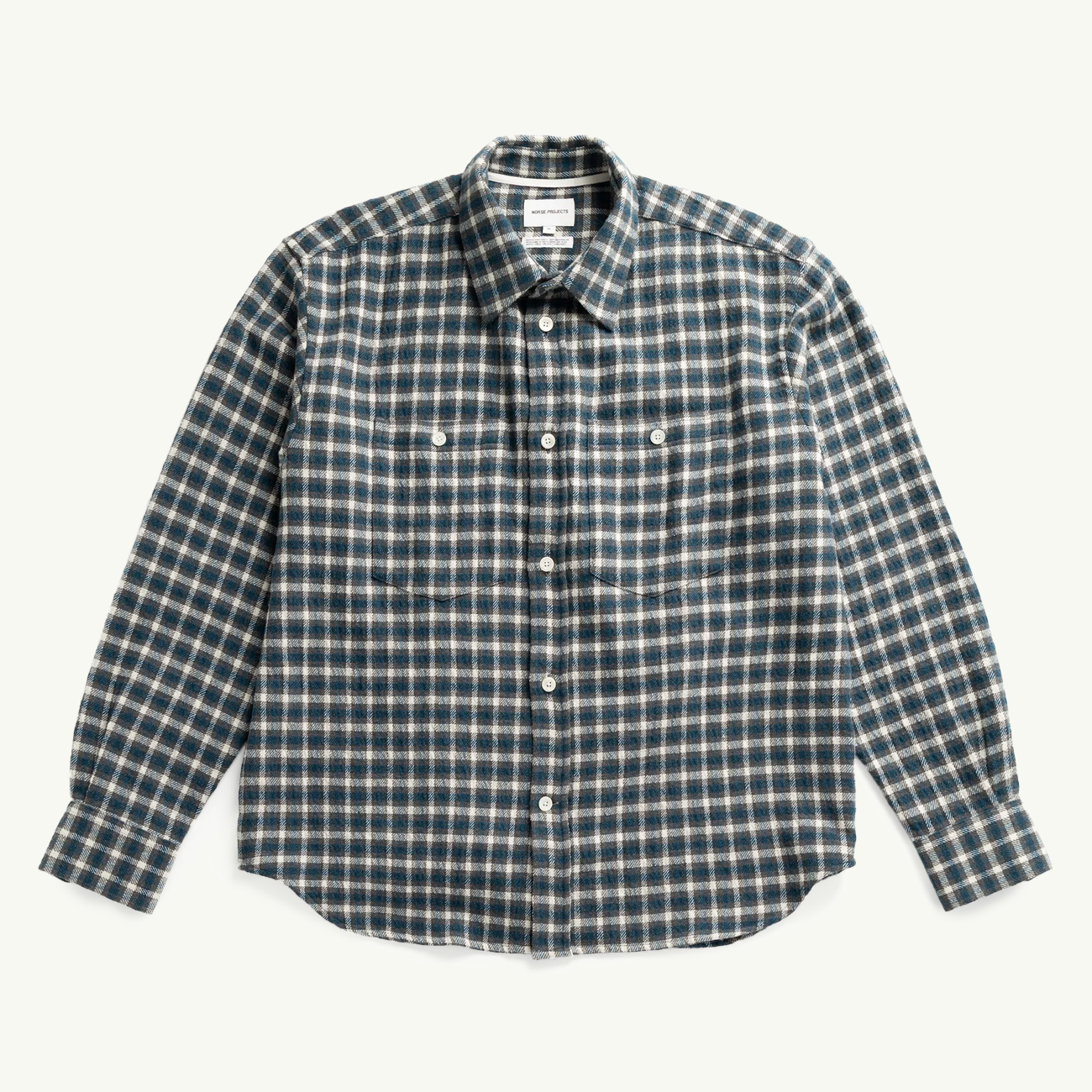 Falster Heavy Check Shirt - North Sea