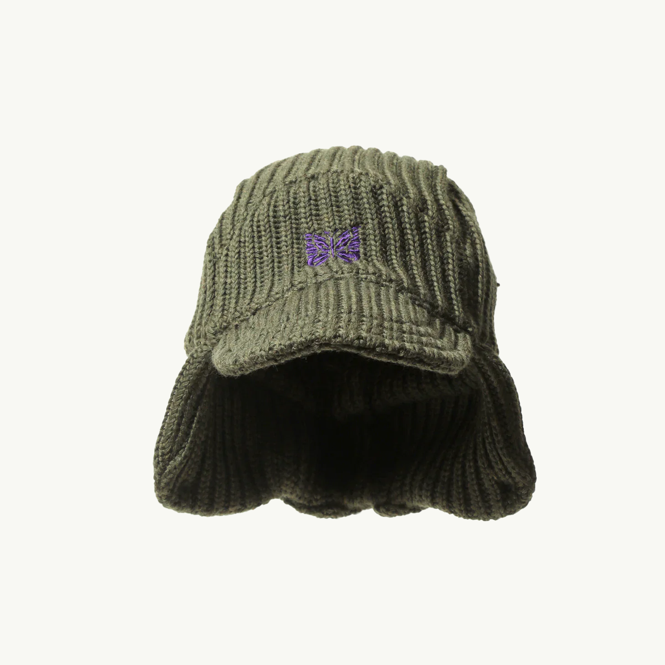 Bird Shooting Cap Merino Wool - Olive