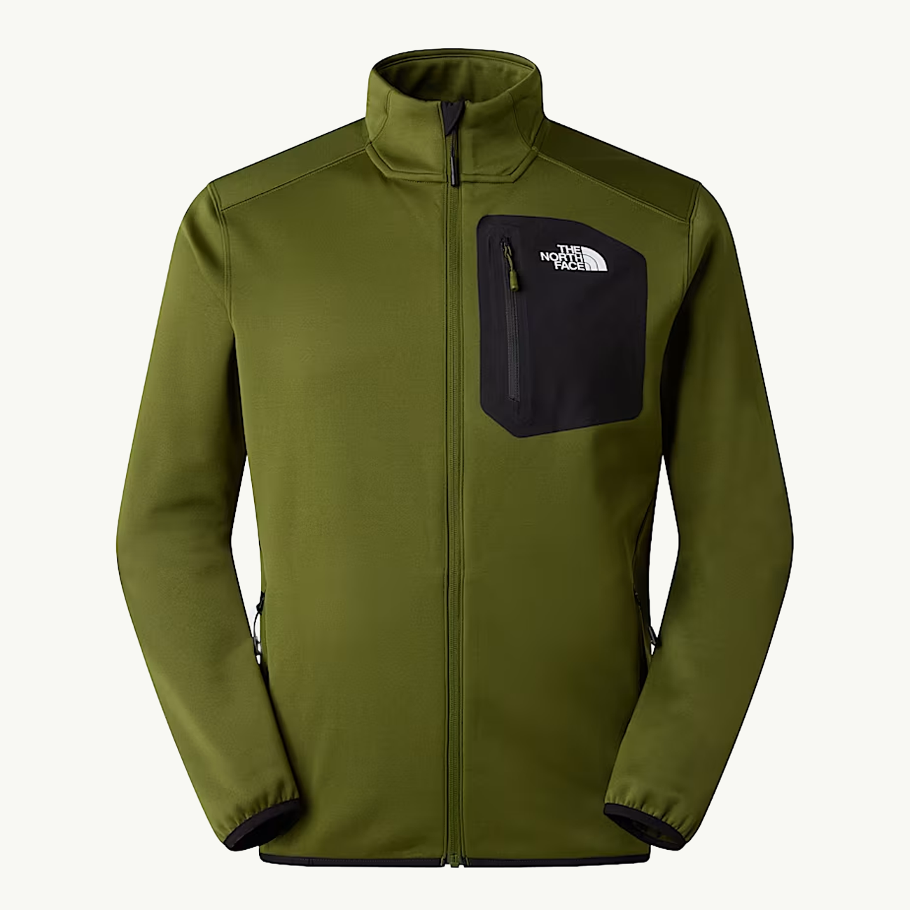Crest Full Zip Fleece - Woodland Green/TNF Black
