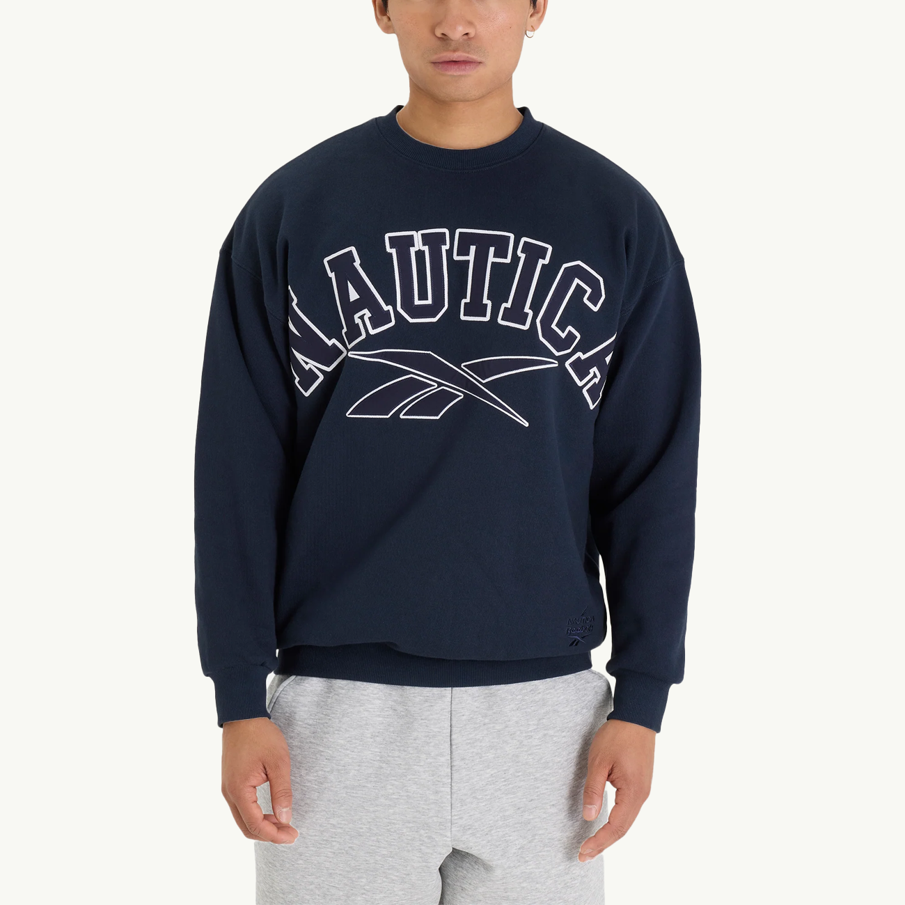 Nautica Japan x Reebok Heavyweight Crew Sweatshirt - Navy
