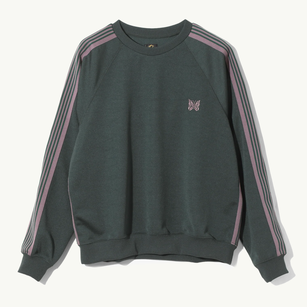 Track Crew Neck Shirt Poly Smooth - Green