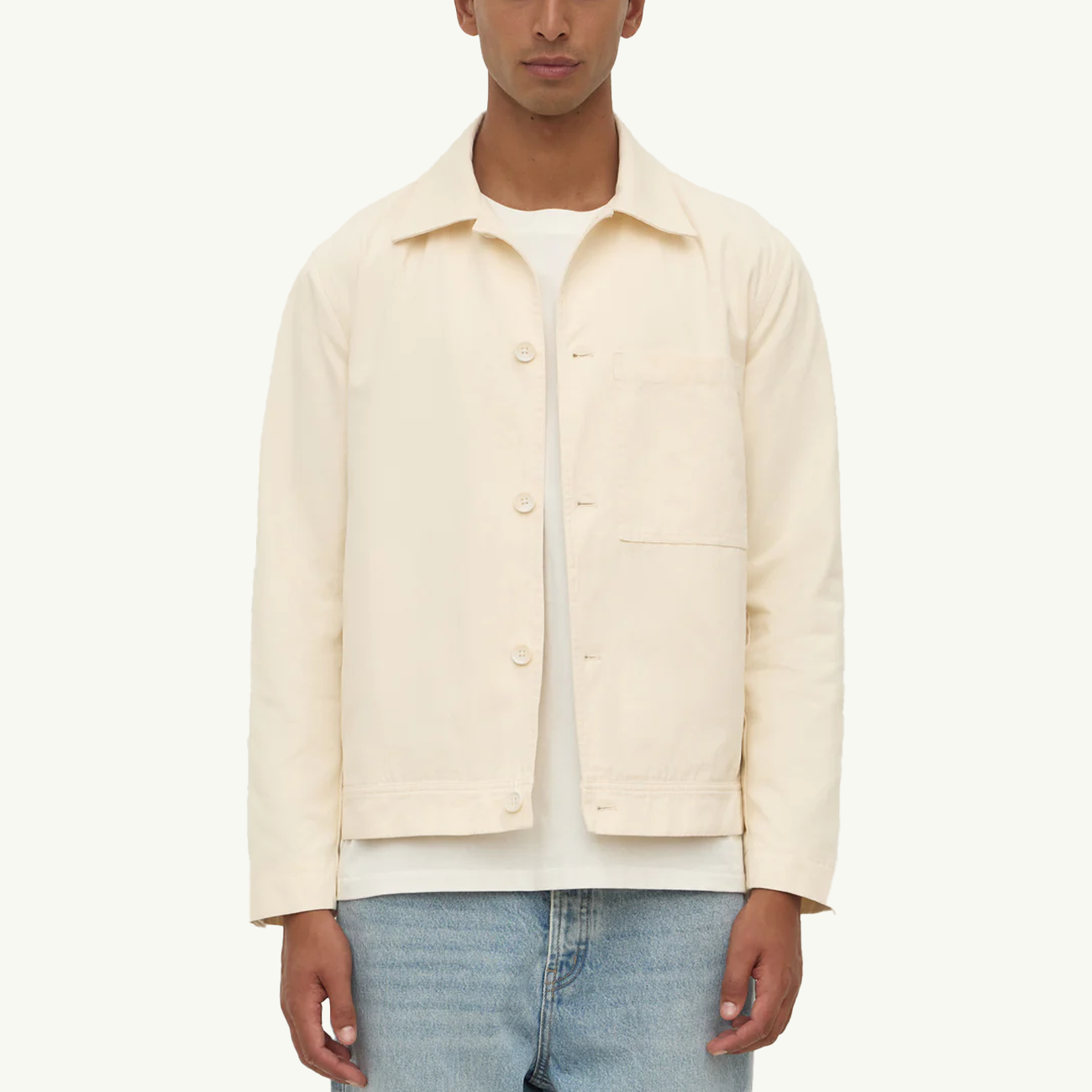 Frank Canvas Jacket - Cream