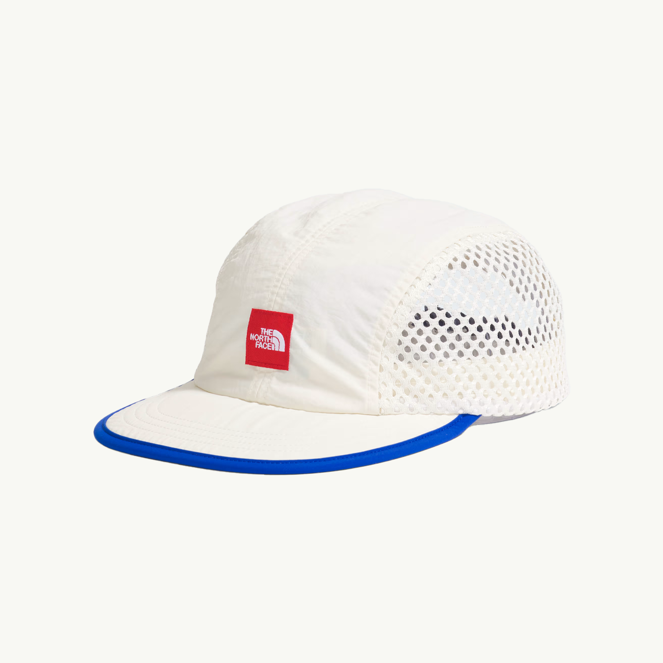 Red Box Mesh Cap - White