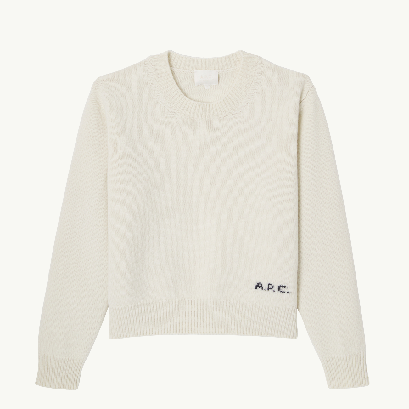 Anna Boxy Wool Sweater -  Ecru