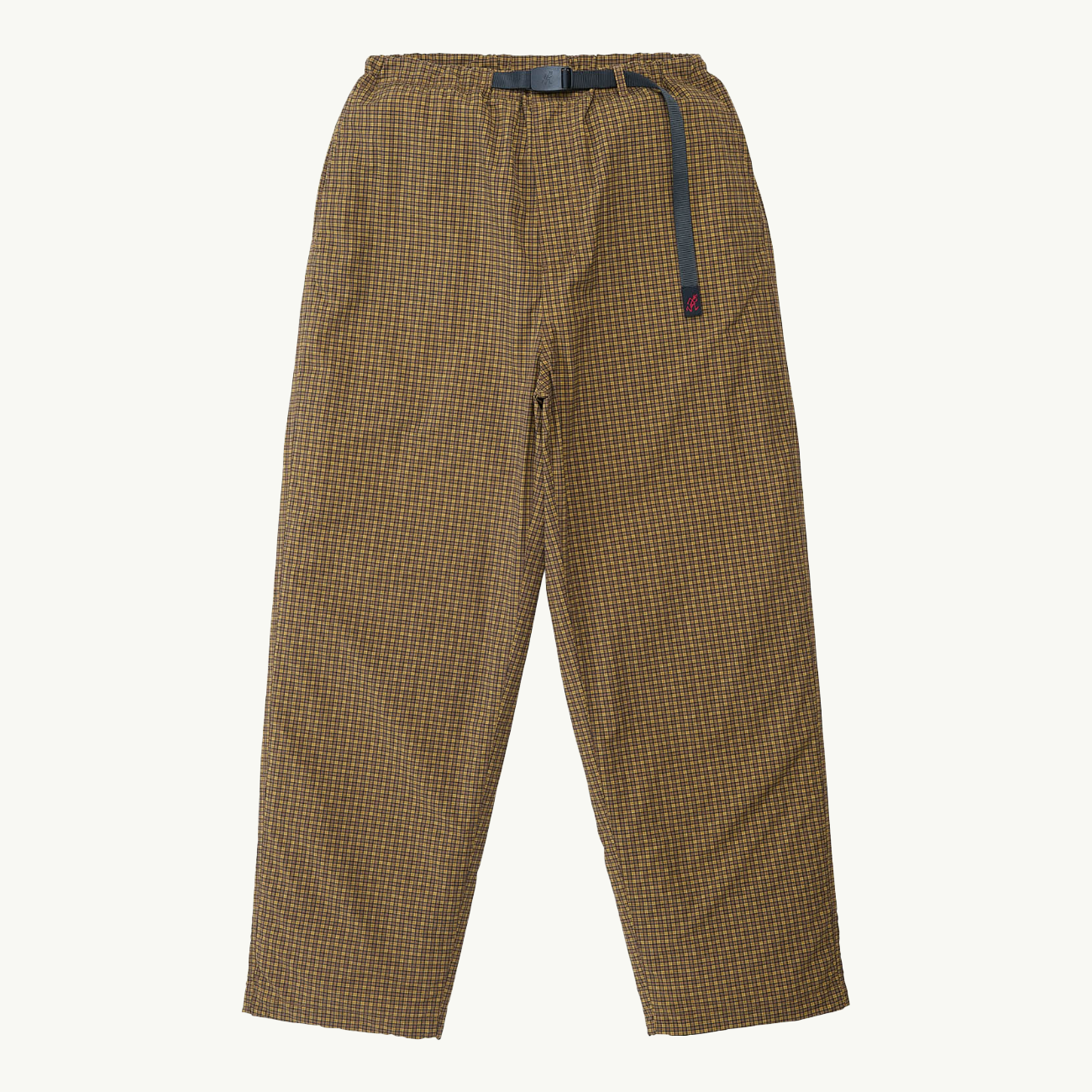Mini Check Nylon Pant - Brown Check
