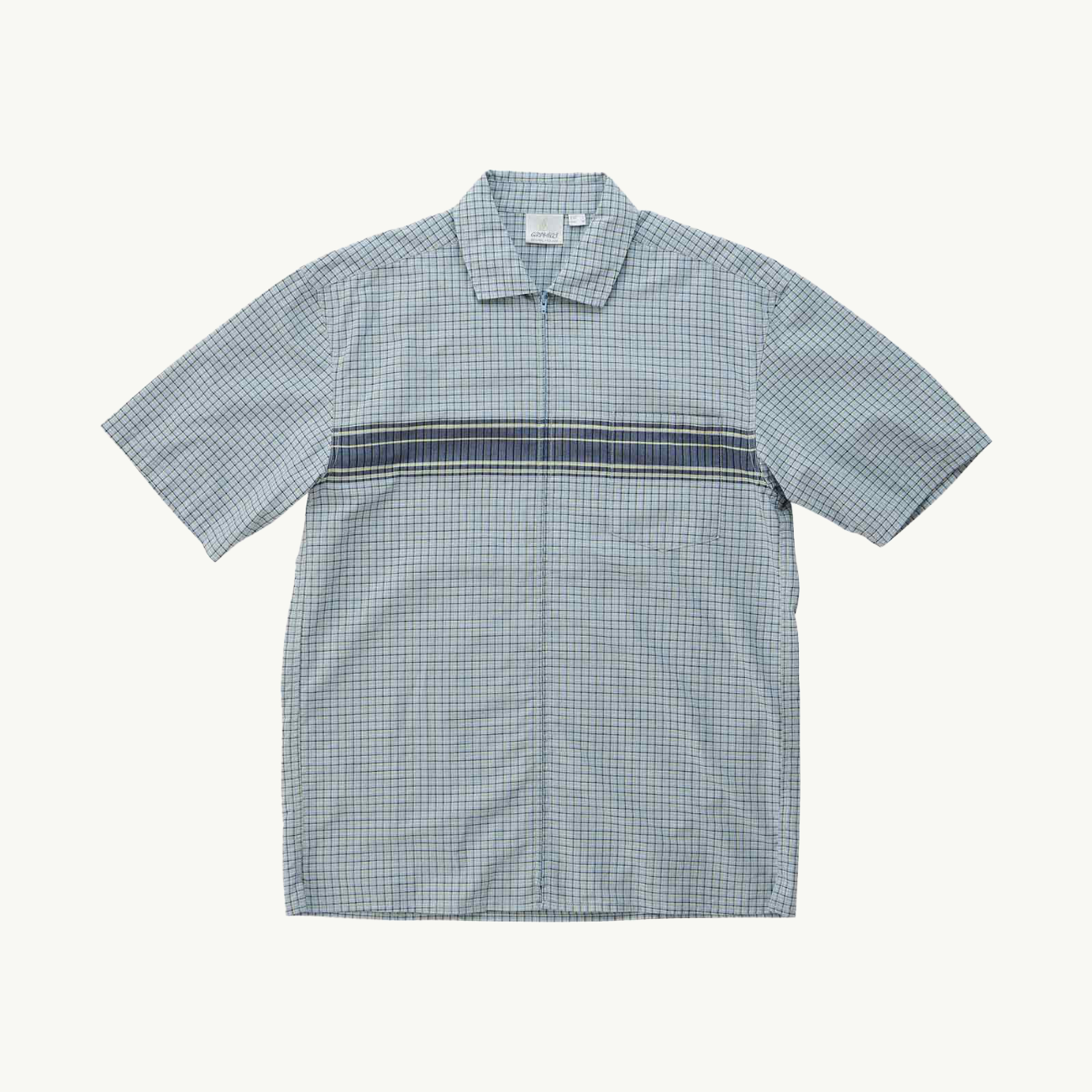 Zip Up Wave Shirt - Pacific Plaid