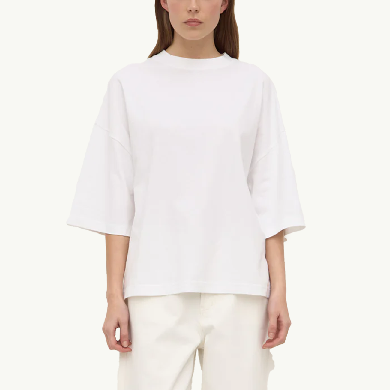 Max Cotton Oversized Tee - White