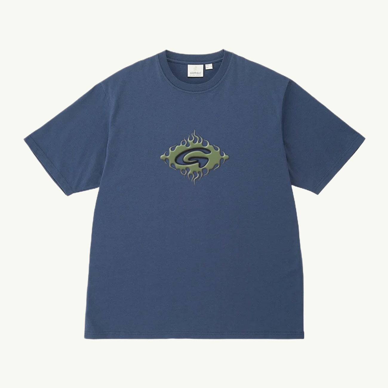 Flames Tee - Navy