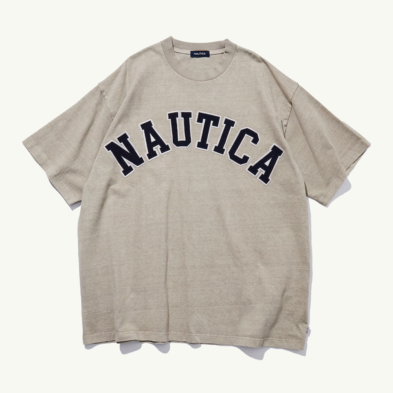 Garment Pigment Dyed Arch Logo Tee - Beige