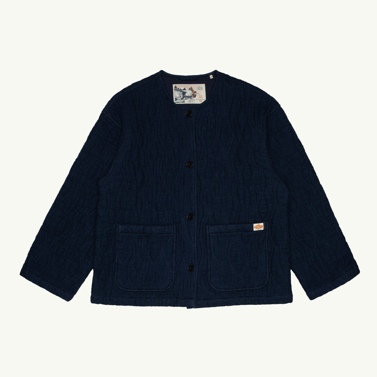 Sandra Jacket Indigo Quilt - Blue