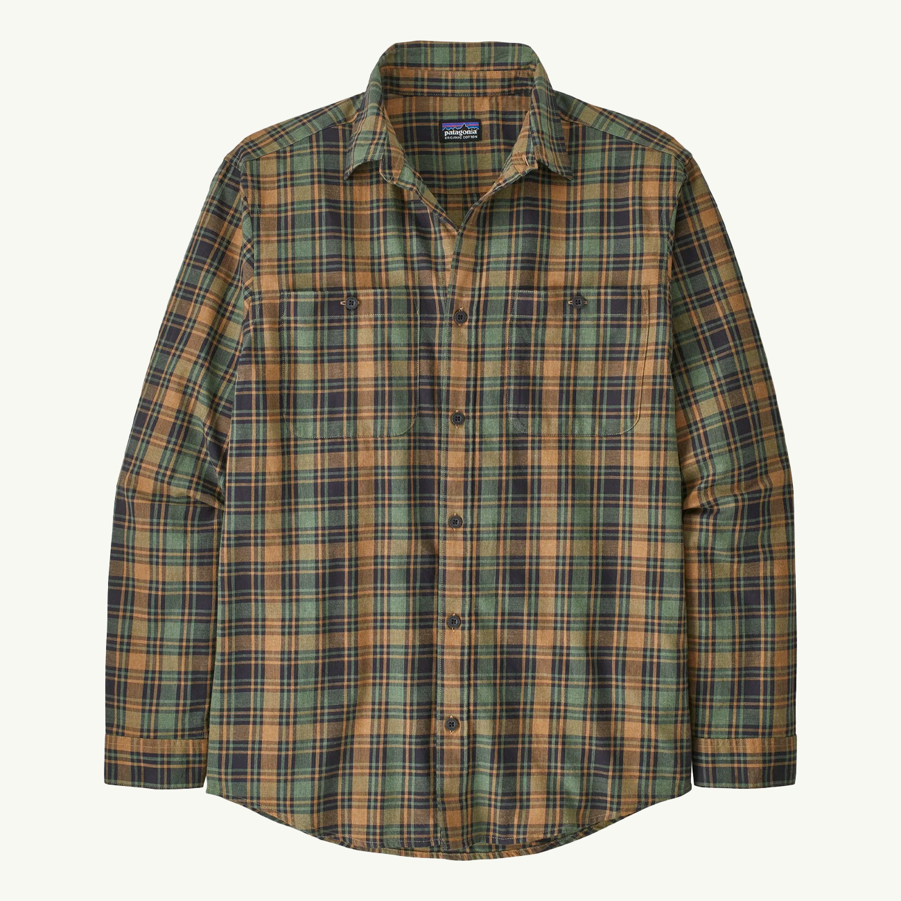 L/S Pima Cotton Shirt Campfire - Hemlock Green