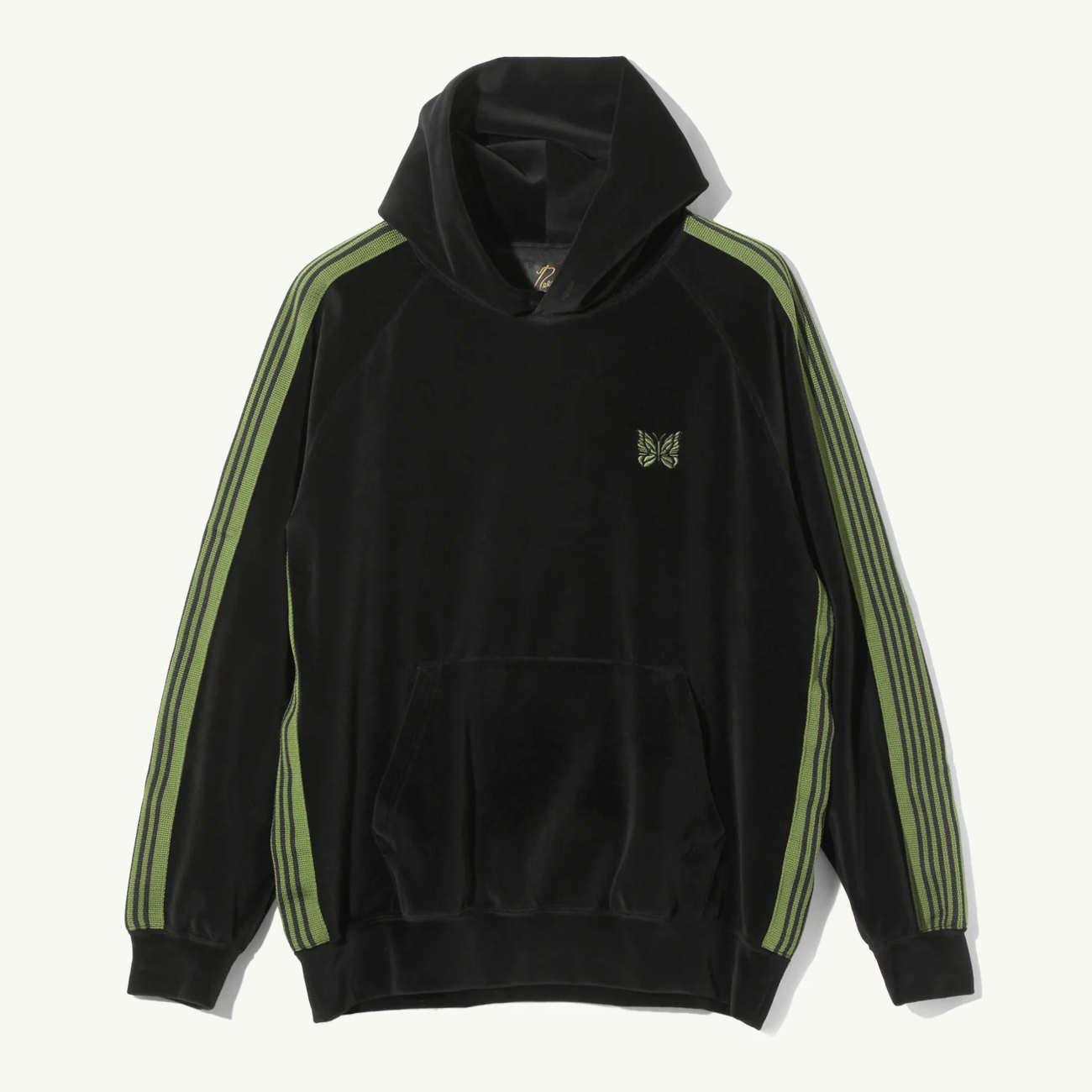 Track Hoody C/PE Velour - Black