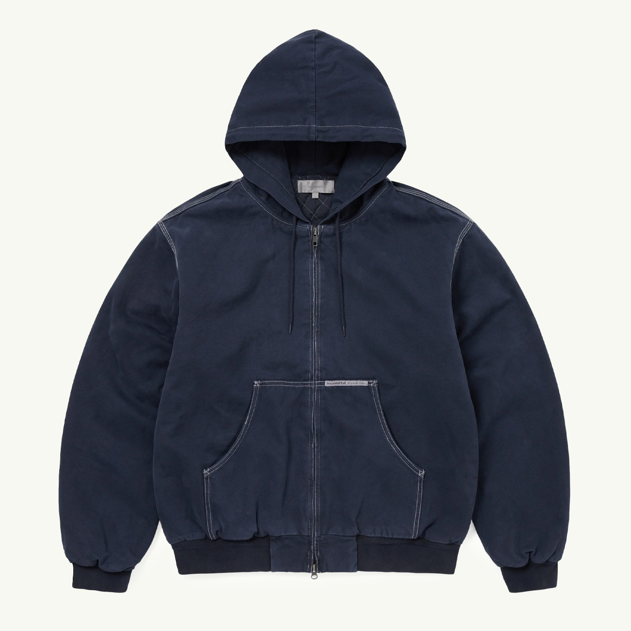 Overdyed Hooded Jacket - Navy