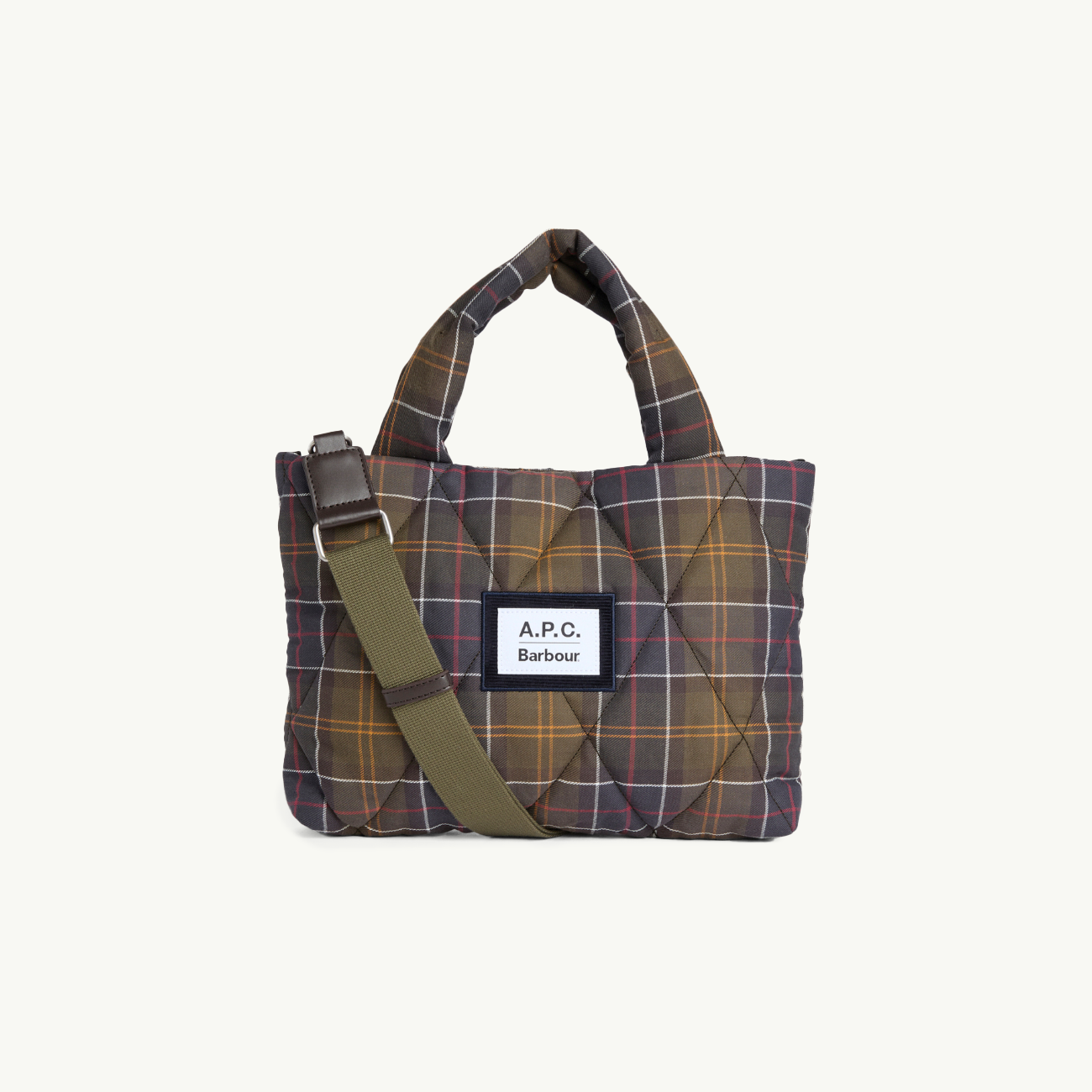 Barbour x A.P.C. Quilted Crossbody Bag - Classic Tartan