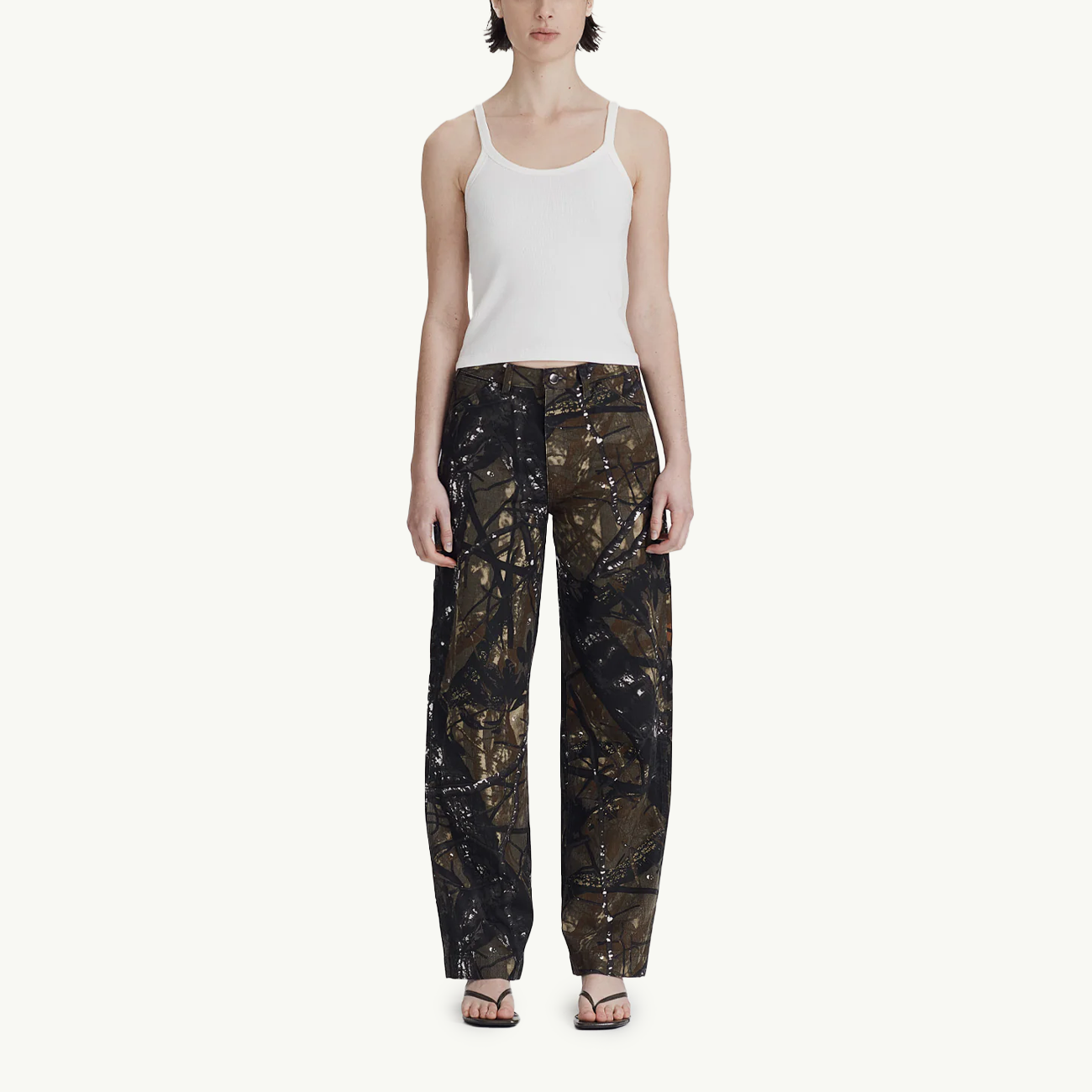 Women's Base Rib Thin Tank - White